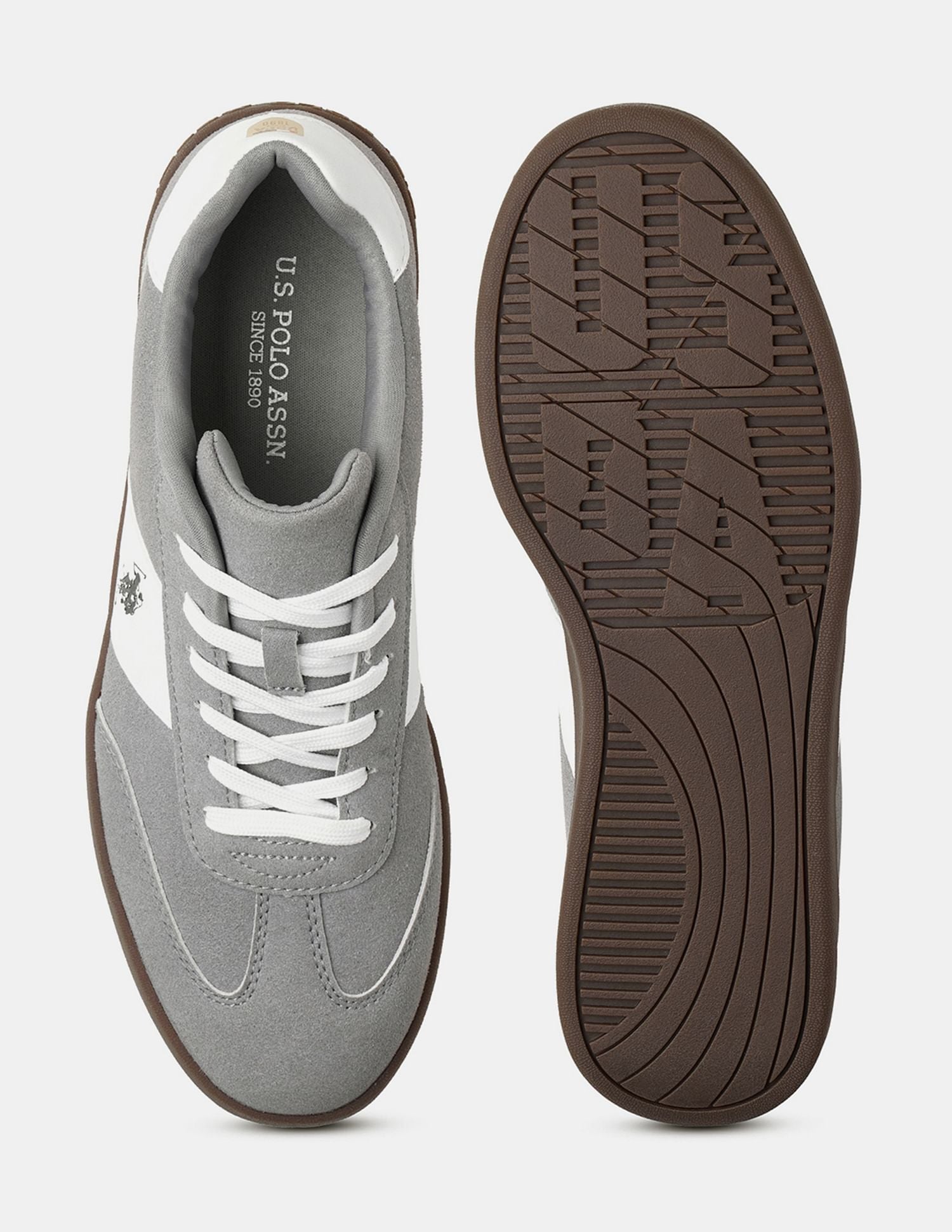 Men Skylar Colour Blocked Sneakers Grey - U.S. POLO ASSN. | Large