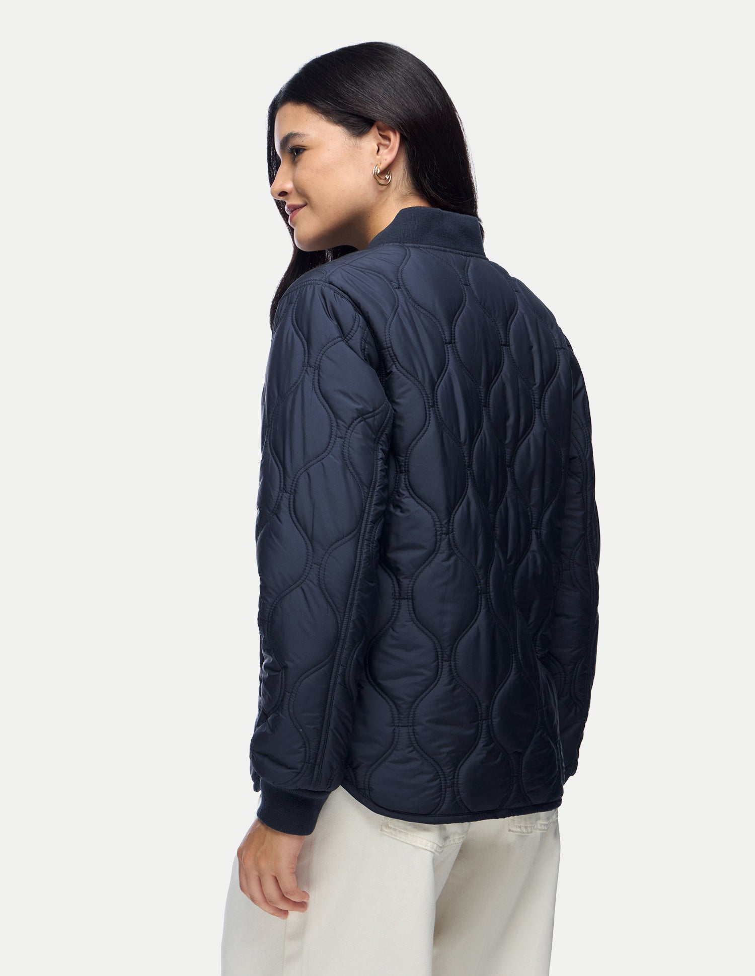 Relaxed Fit Quilted Jacket Navy - U.S. Polo Assn. India | Large