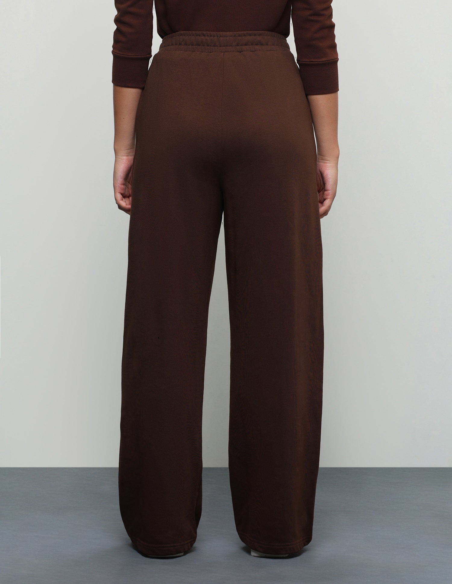 Wide Leg Fit High Rise Sweatpants Dark Brown - U.S. Polo Assn. India | Large