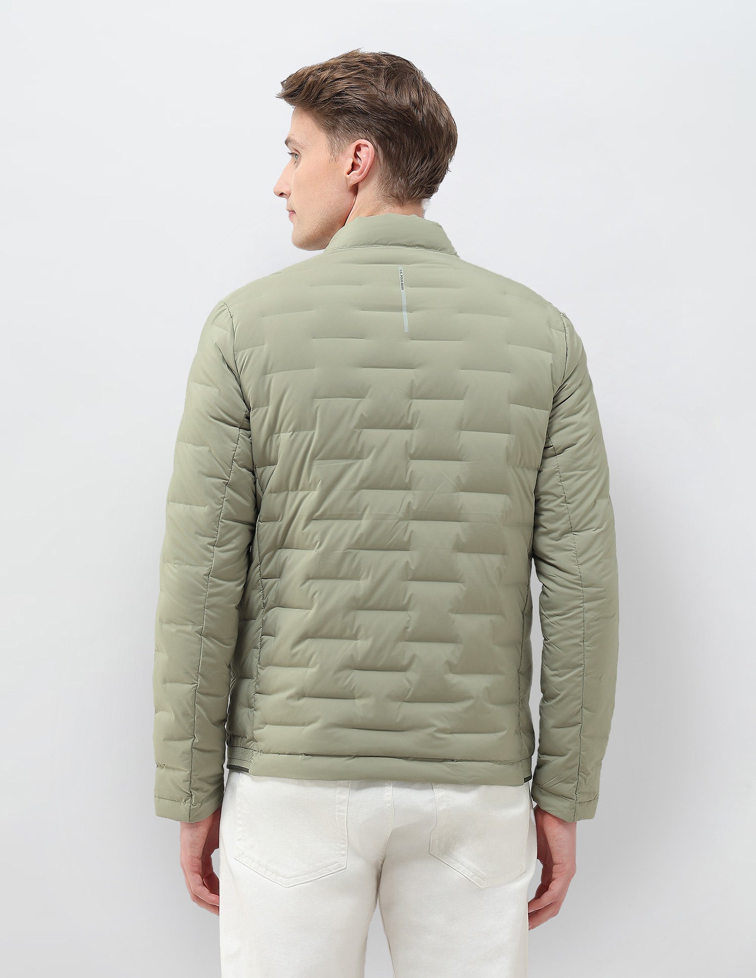 Mock Collar Regular Fit Smartheat Jacket Medium Green - U.S. POLO ASSN. | Large