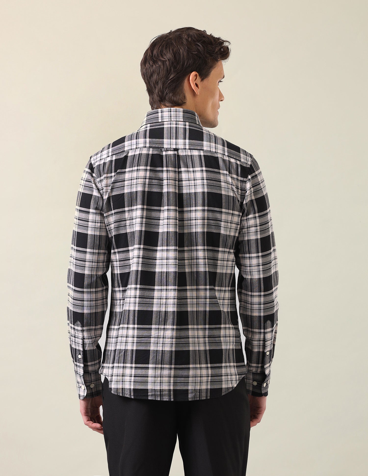 Tartan Checked Oxford Shirt Black - U.S. Polo Assn. India | Large