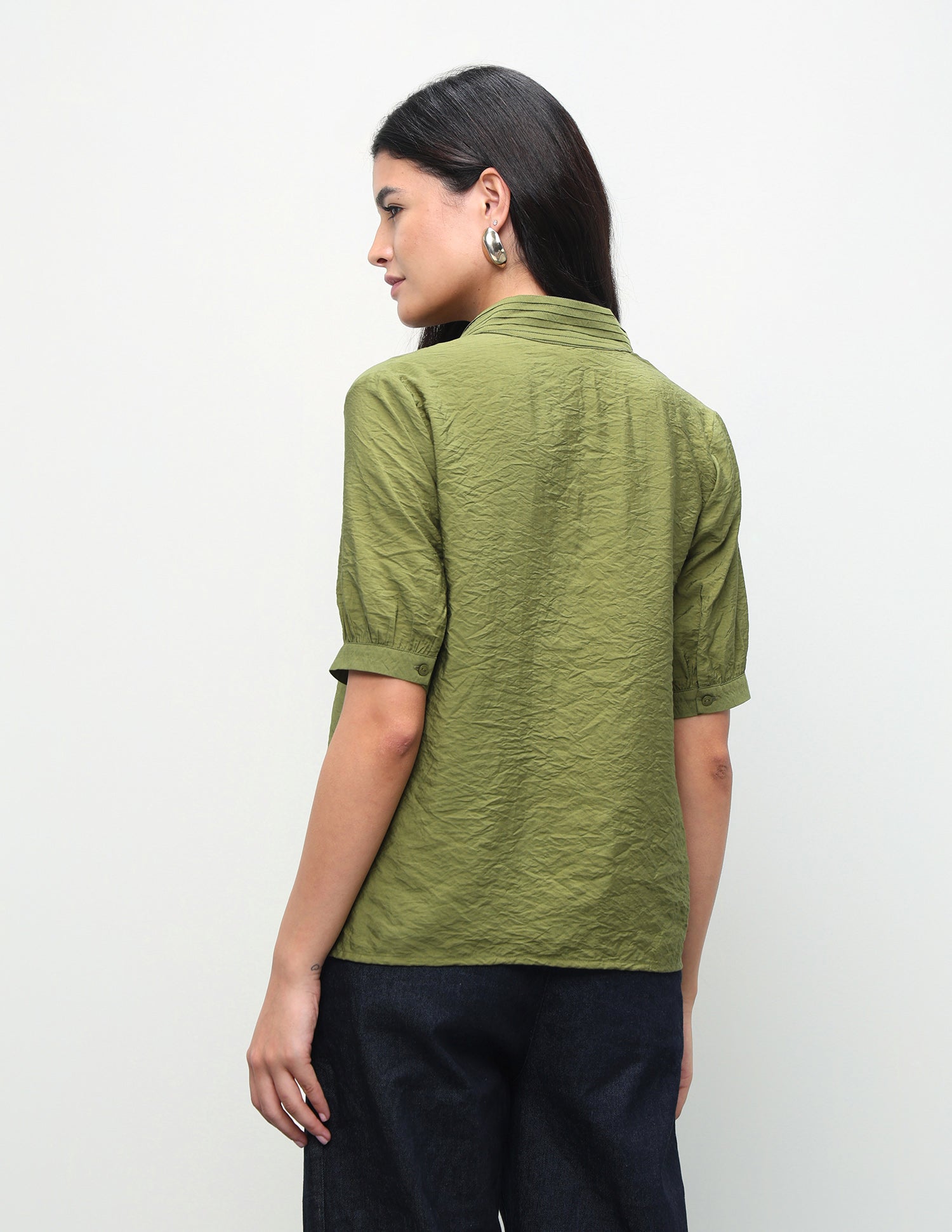 Solid Regular Fit Top Olive - U.S. Polo Assn. India | Large