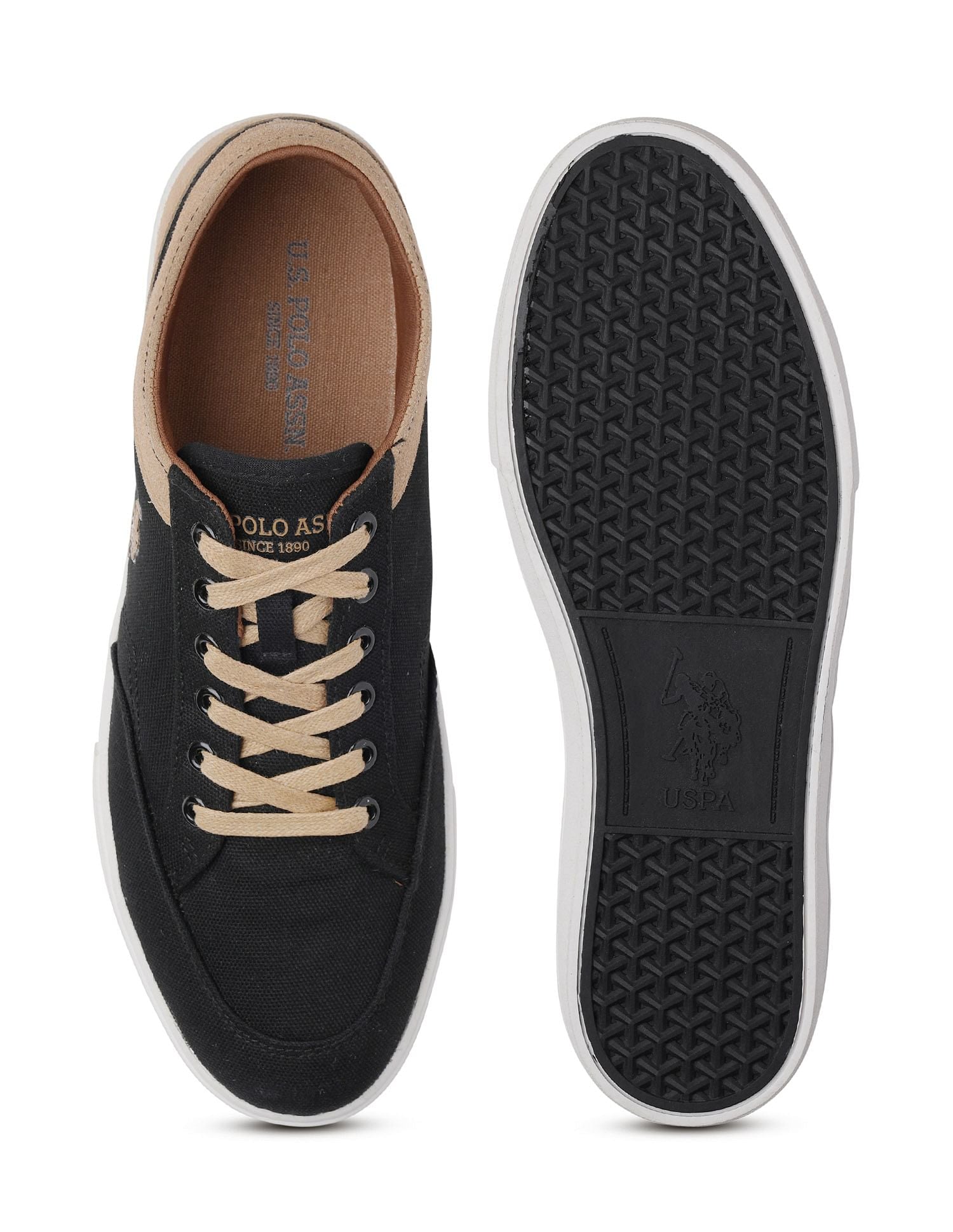 Men Monton 6.0 Colourblocked Sneakers Black - U.S. POLO ASSN. | Large