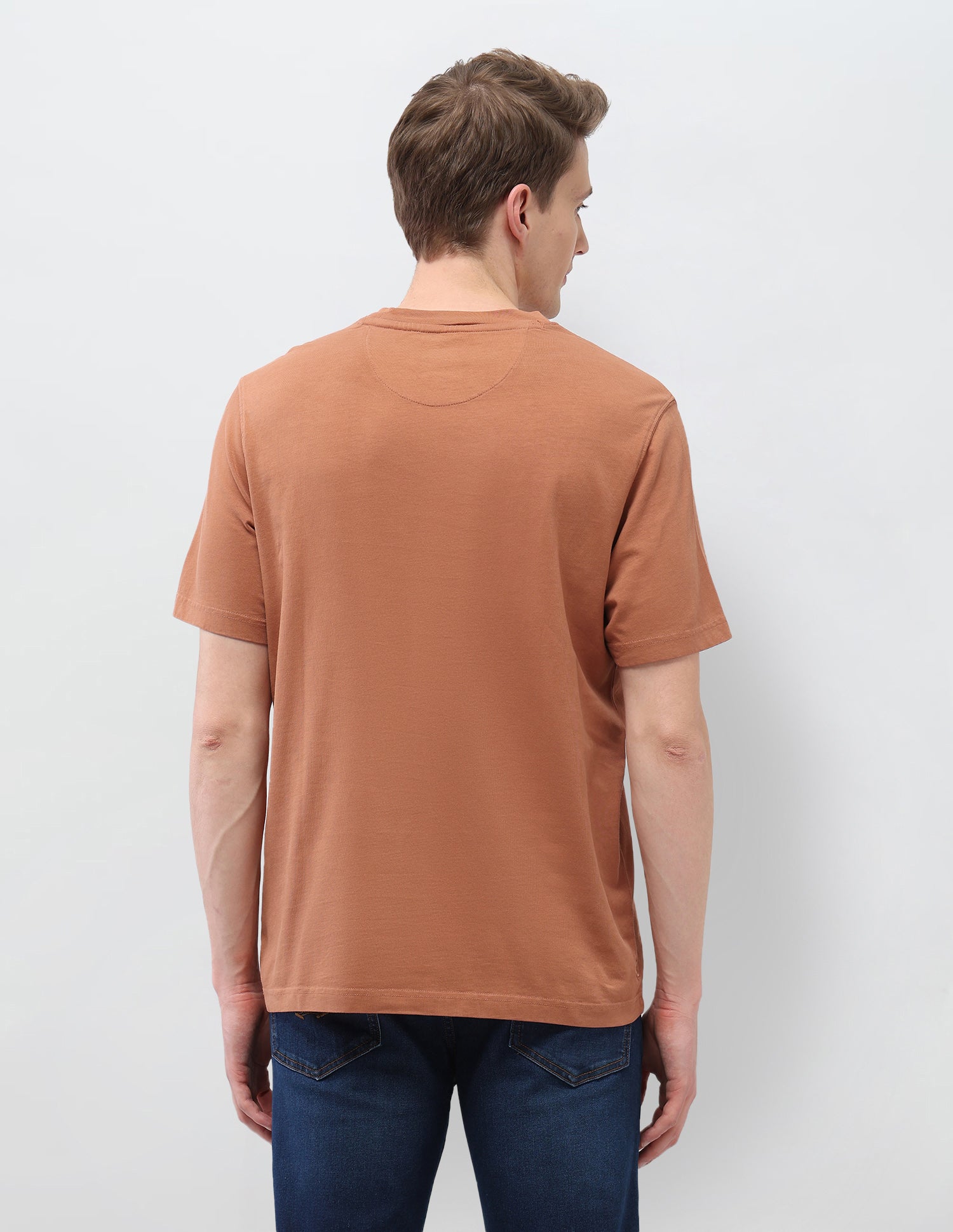 Solid Muscle Fit T-Shirt Rust - U.S. Polo Assn. India | Large