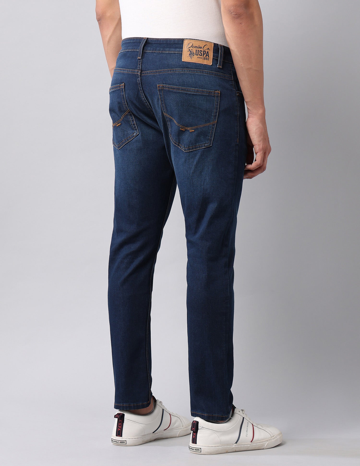 Henry Tapered Fit Blue Jeans Dark Blue - U.S. Polo Assn. India | Large