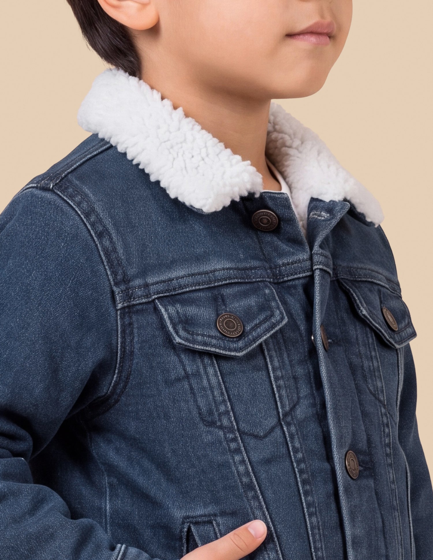 Solid Regular Fit Denim Jacket Blue - U.S. Polo Assn. India | Large