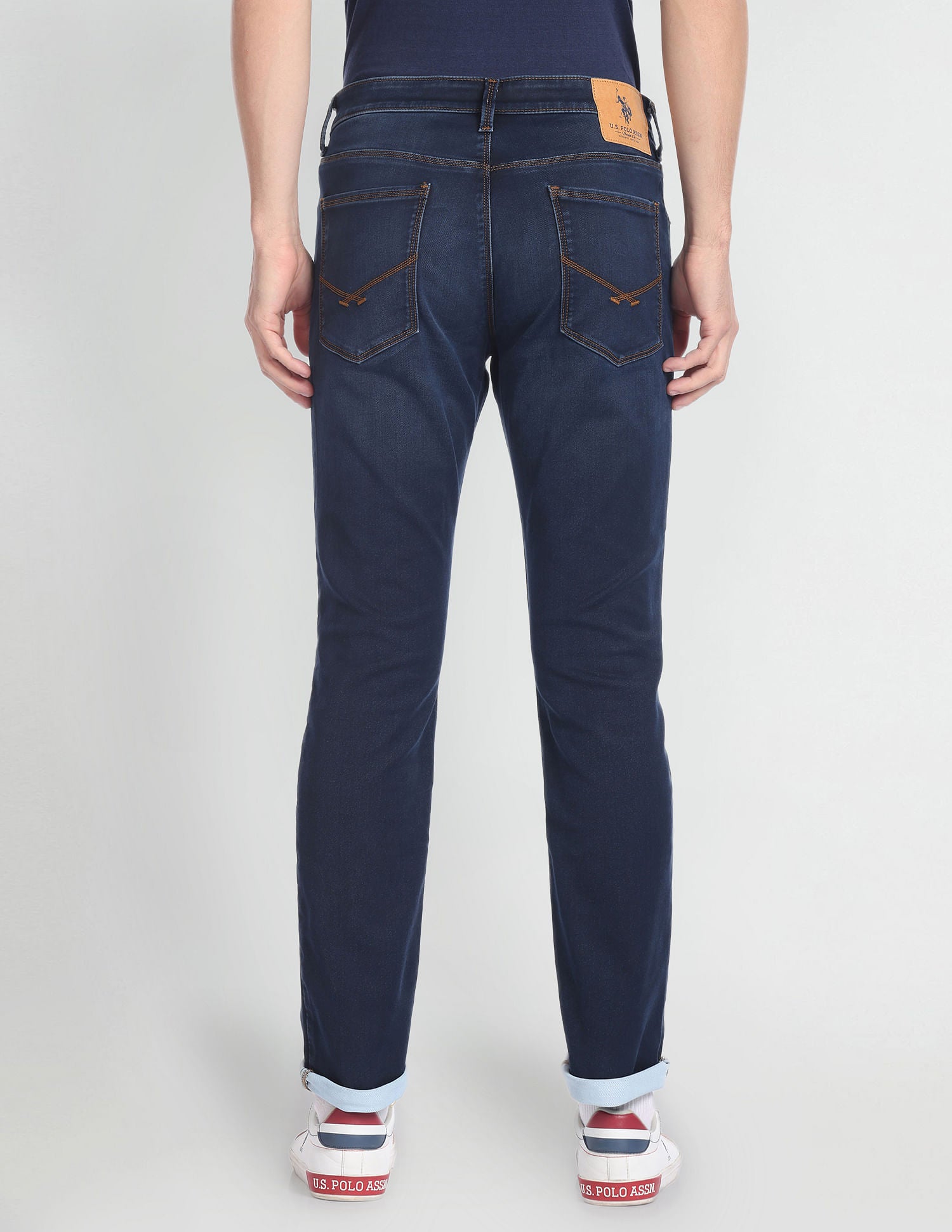 Slim Tapered Fit Dark Wash Jeans Blue - U.S. POLO ASSN. | Large