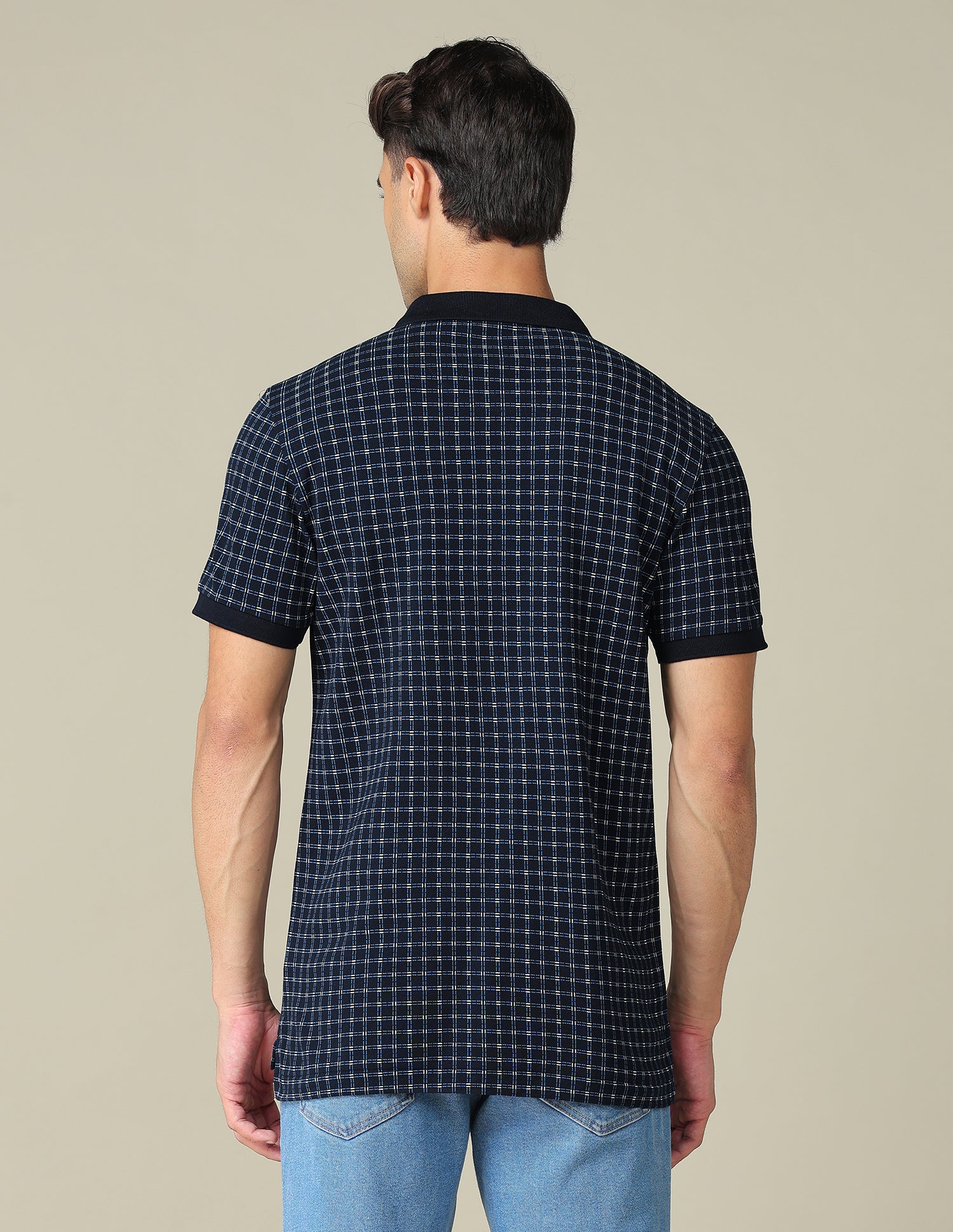 All-Over Printed Regular Fit Polo Shirt Navy - U.S. POLO ASSN. | Large