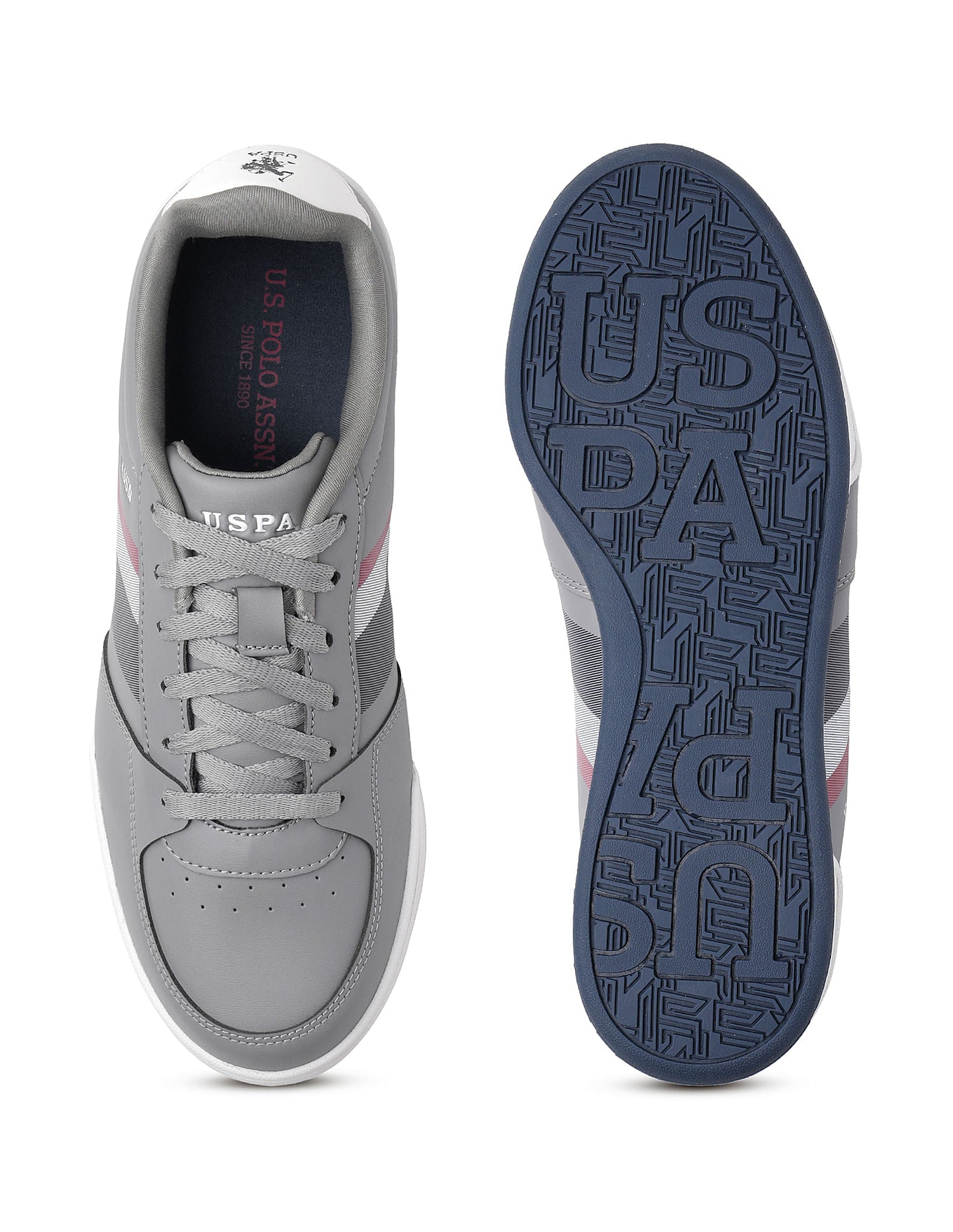 Men Anders Grey All Day Sneakers Grey - U.S. POLO ASSN. | Large