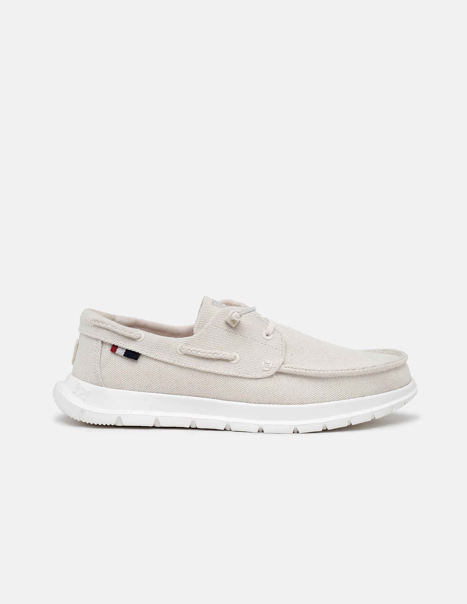 Round Toe Slip Ons Ashton Sneakers Beige - U.S. Polo Assn. India | Large