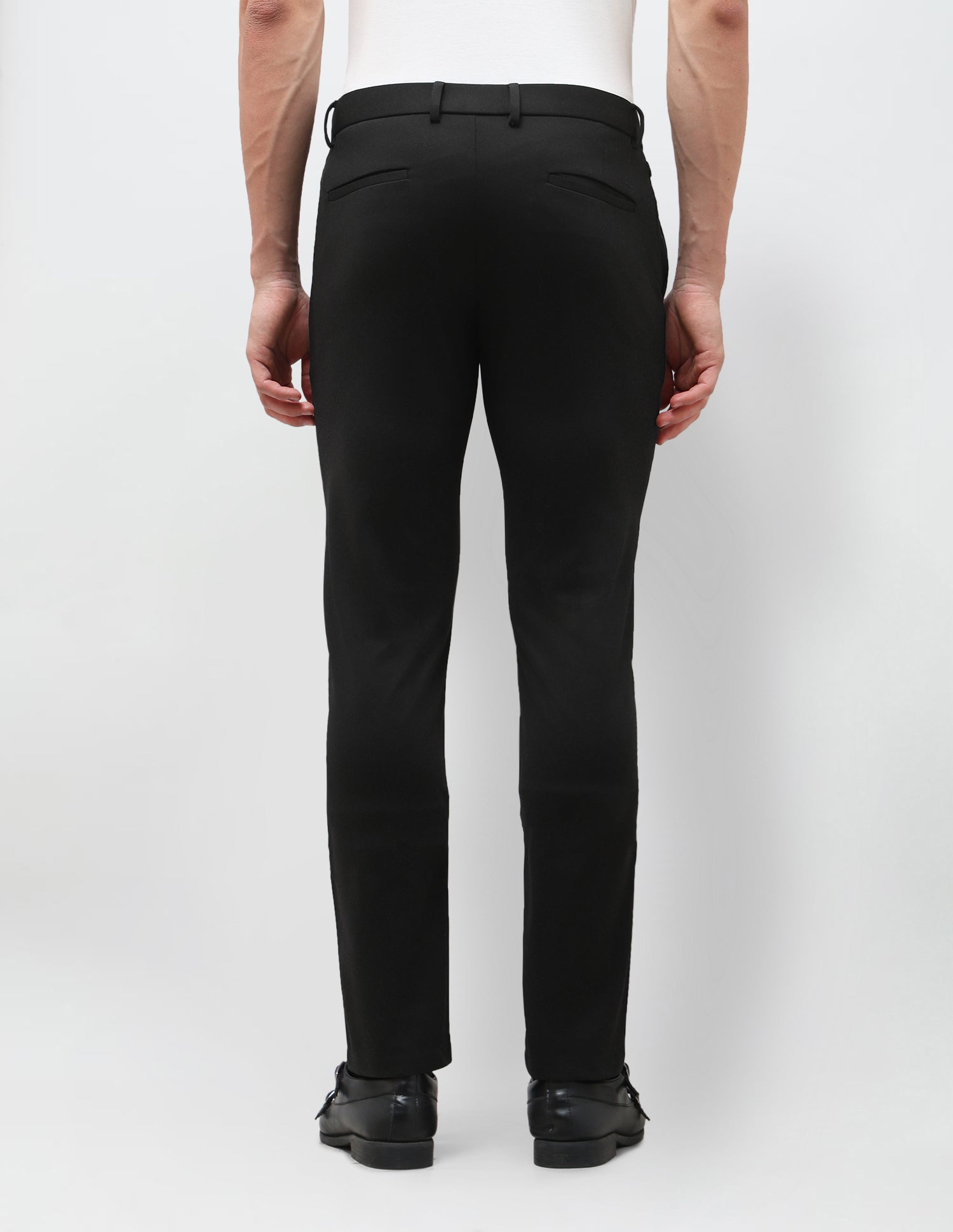 Knitted Austin Slim Fit Trousers Black - U.S. Polo Assn. India | Large