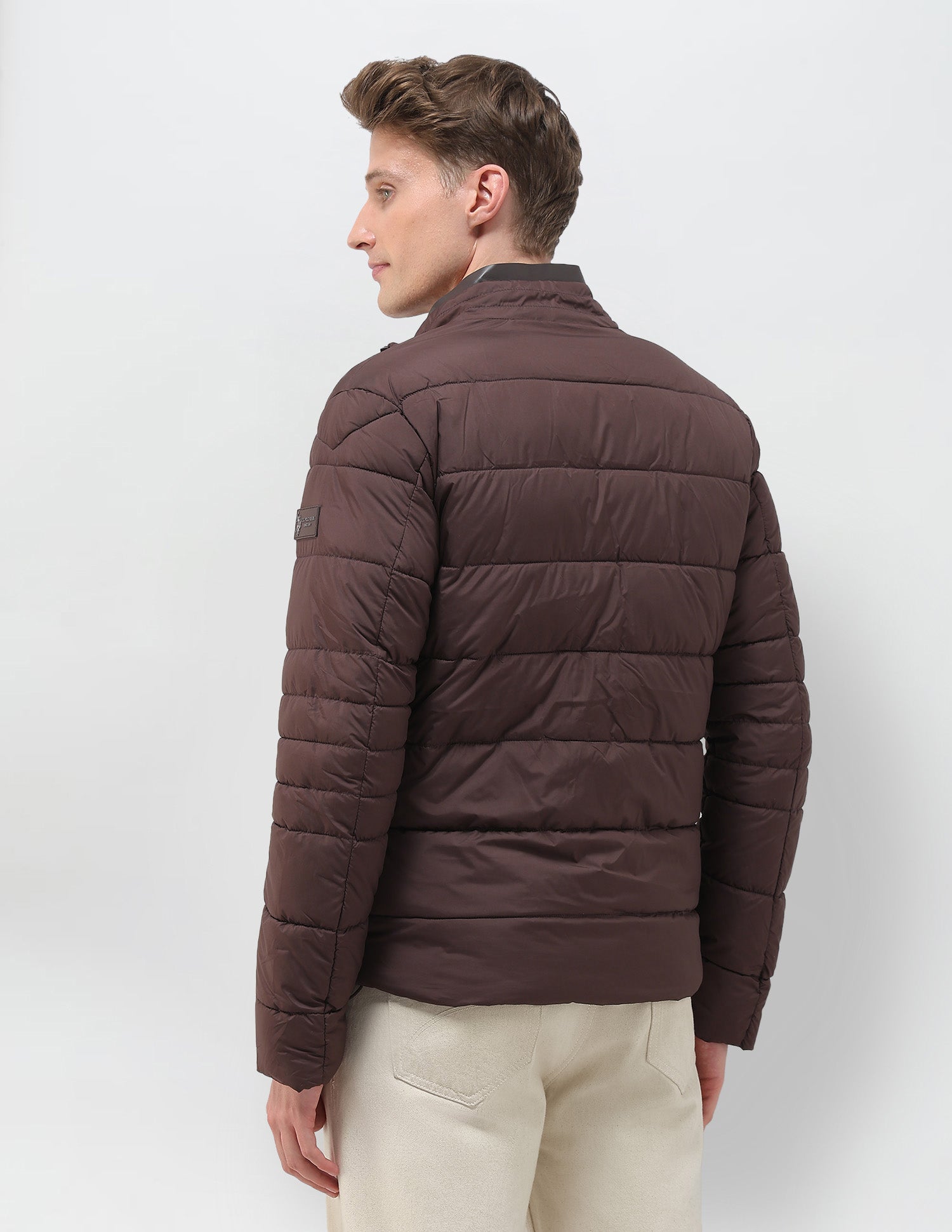 High Neck Puffer Jacket Choco - U.S. POLO ASSN. | Large