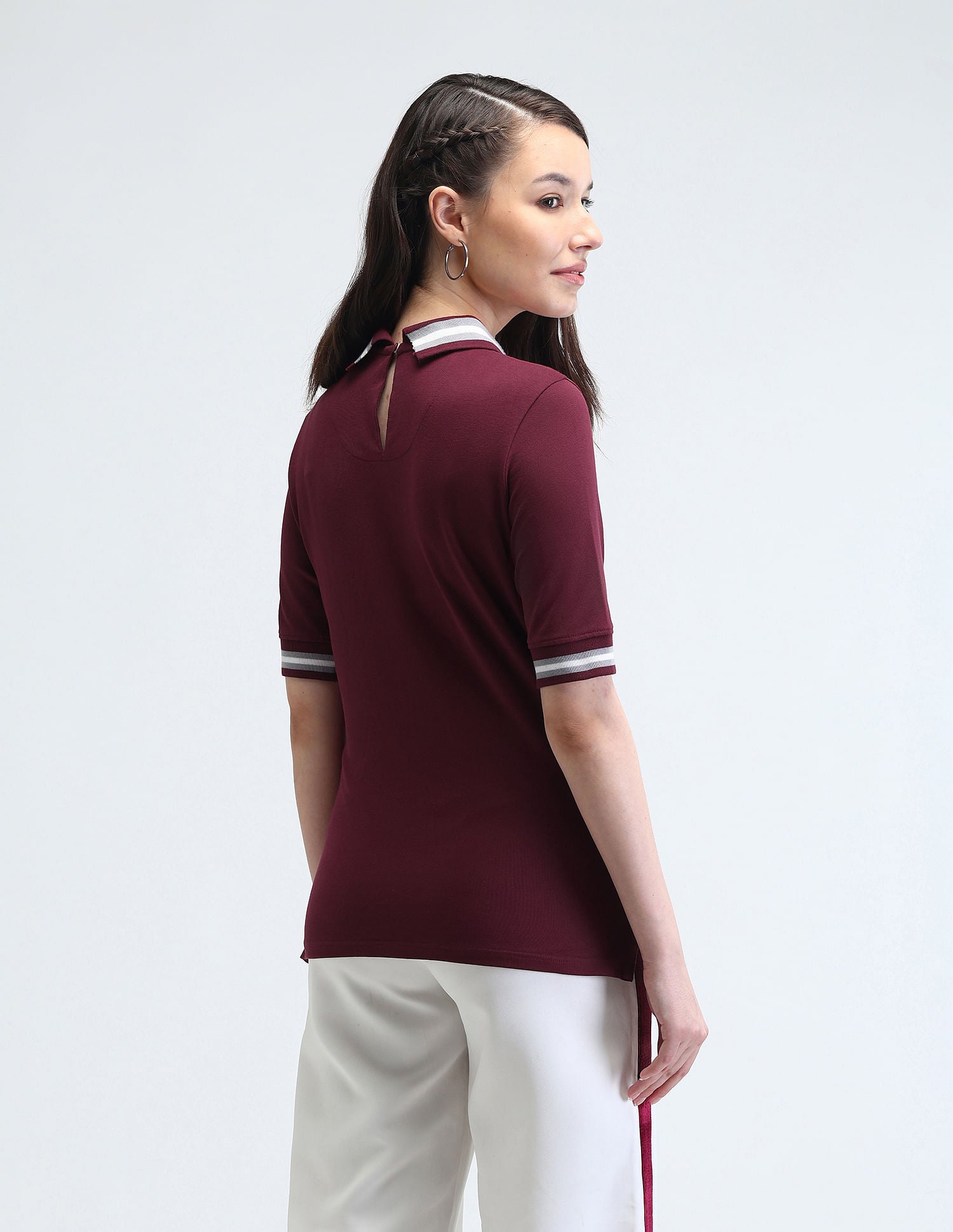 Varsity Logo Polo Shirt Maroon - U.S. Polo Assn. India | Large