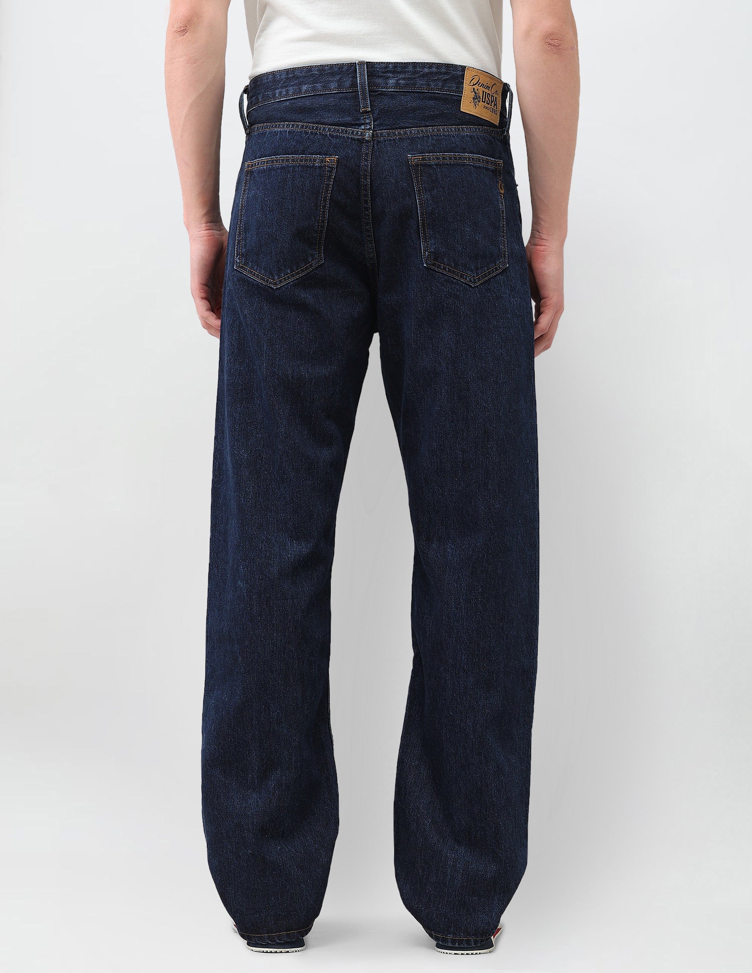 Logan Loose Straight Fit Blue Jeans Dark Blue - U.S. Polo Assn. India | Large