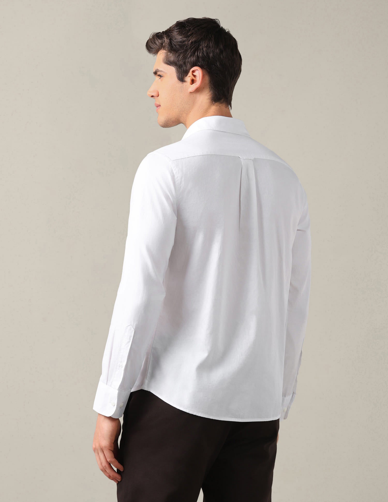 Solid Tailored Fit Shirt White - U.S. Polo Assn. India | Large