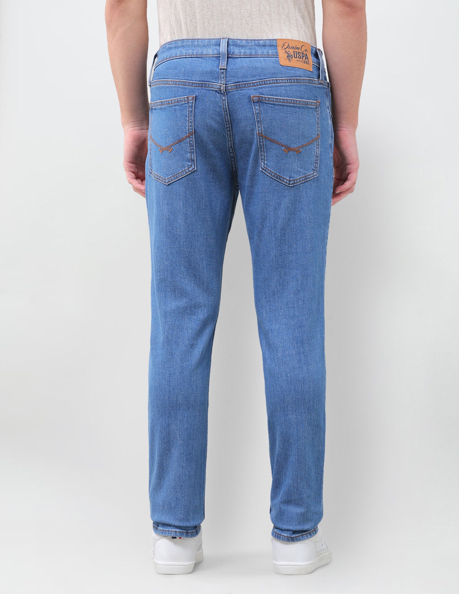 Brandon Slim-Tapered Fit Blue Jeans Indigo - U.S. Polo Assn. India | Large