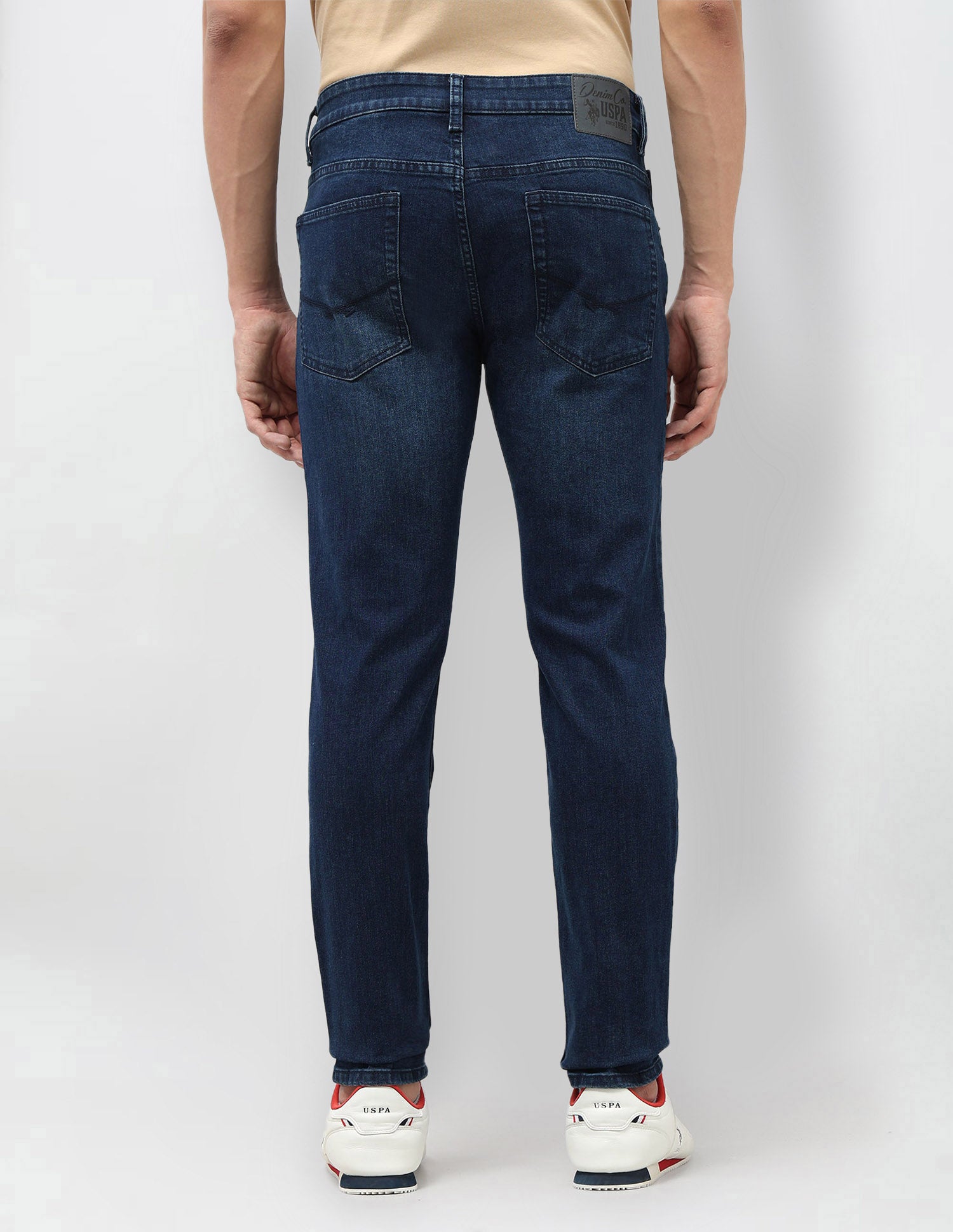Brandon Slim Tapered Fit Blue Jeans Blue - U.S. Polo Assn. India | Large