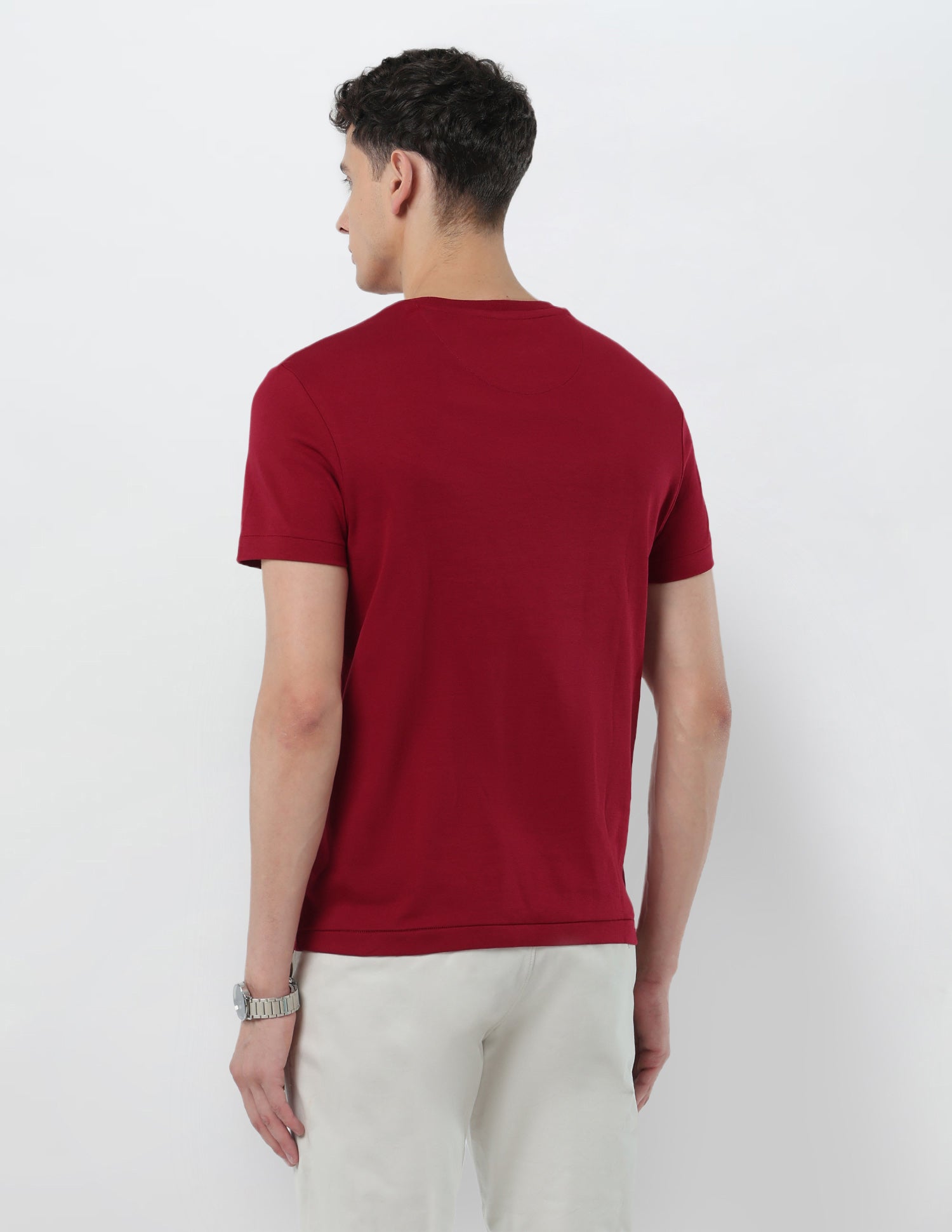 Brand Embossed Slim Fit T-Shirt Red - U.S. POLO ASSN. | Large