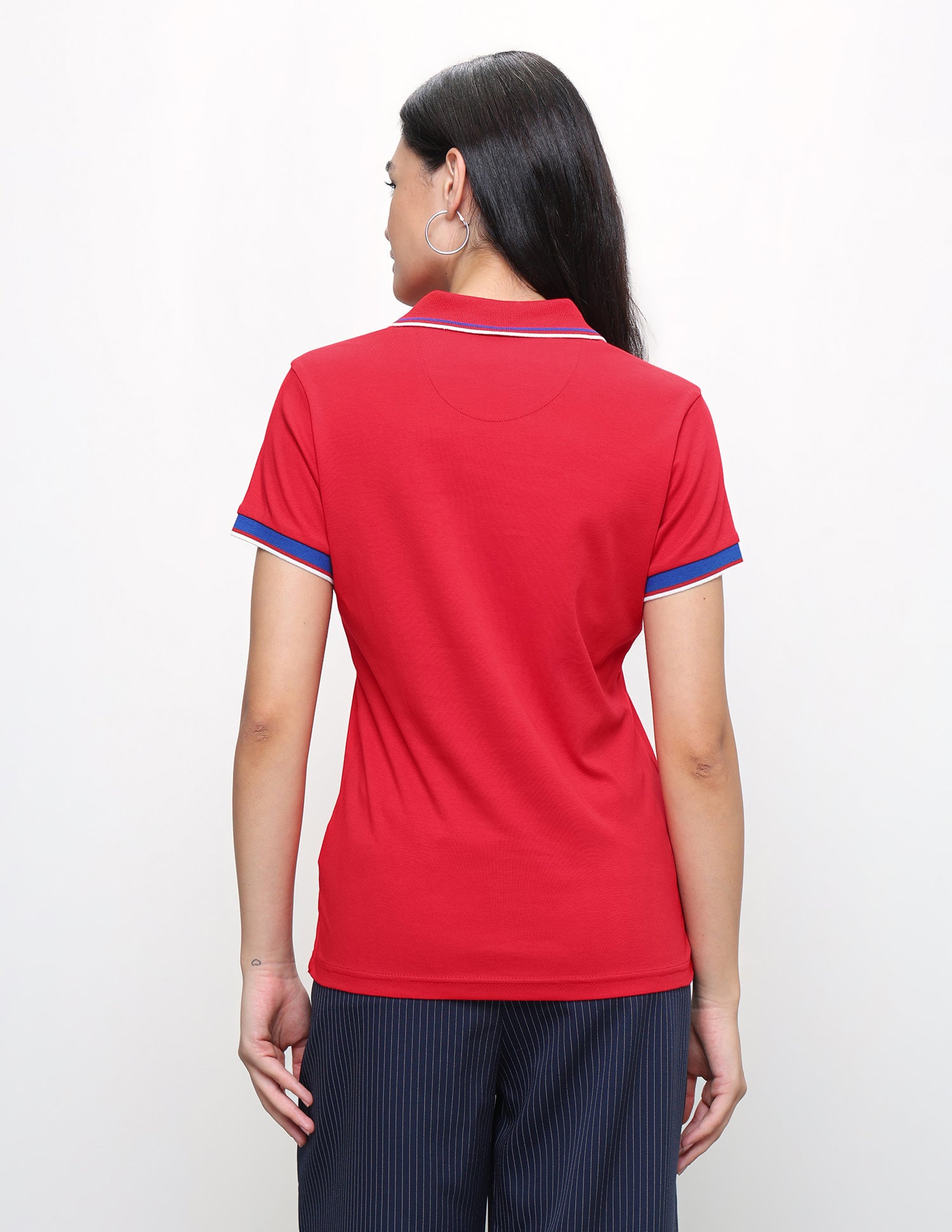 Solid Regular Fit Polo Shirt Red - U.S. Polo Assn. India | Large