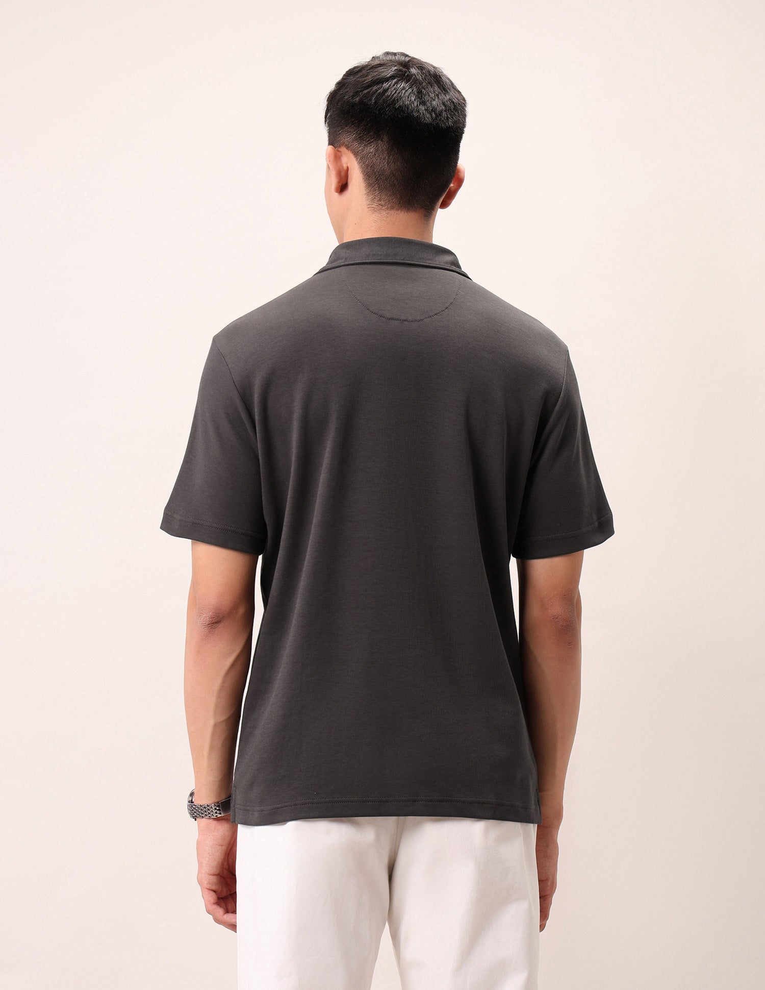 Brand Embossed Outdoor Polo Shirt Dark Grey - U.S. POLO ASSN. | Large