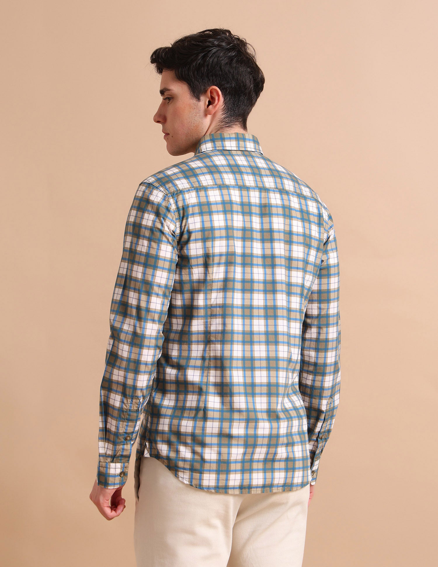 Tartan Button Down Shirt Khaki - U.S. POLO ASSN. | Large