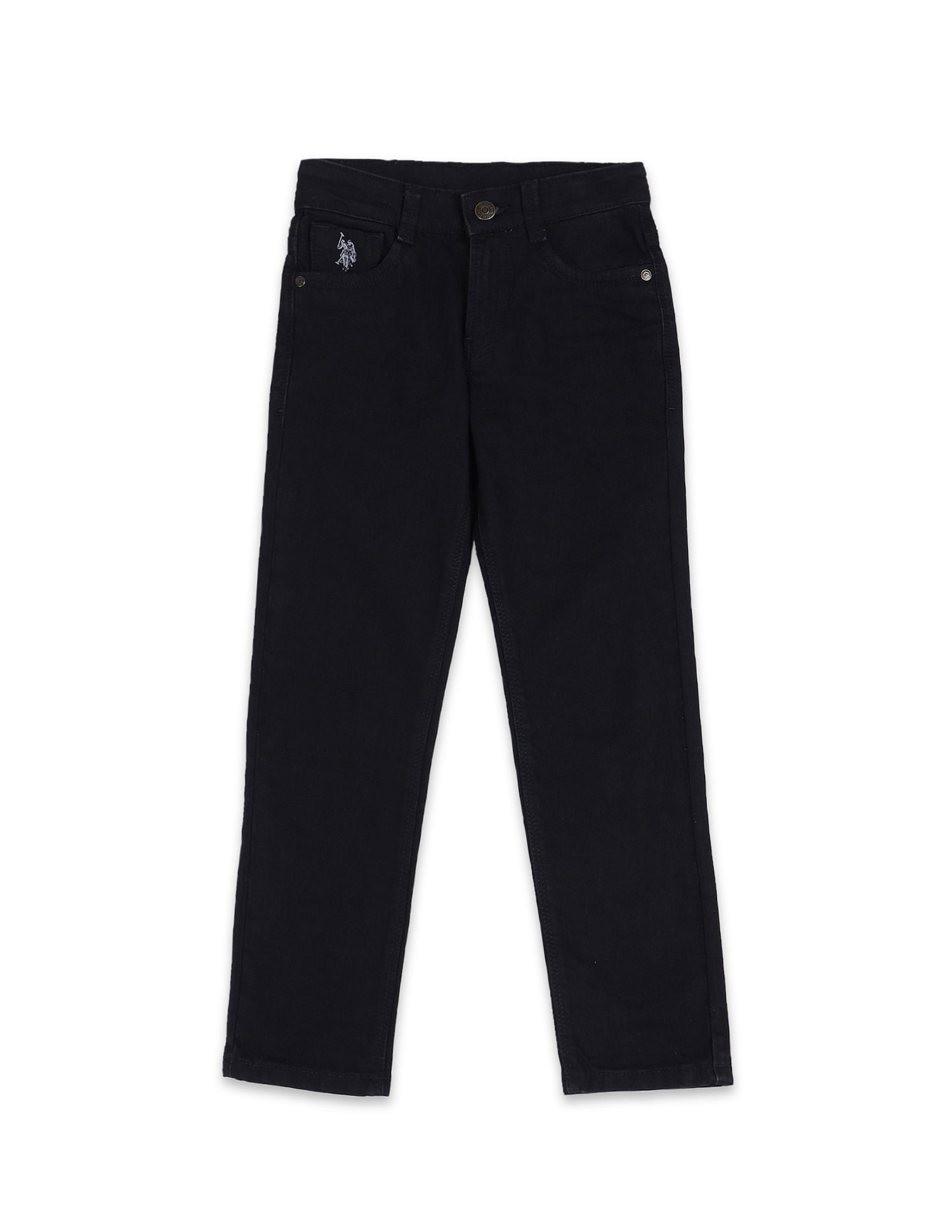 Slim Fit Dark Washed Jeans Black - U.S. Polo Assn. India | Large