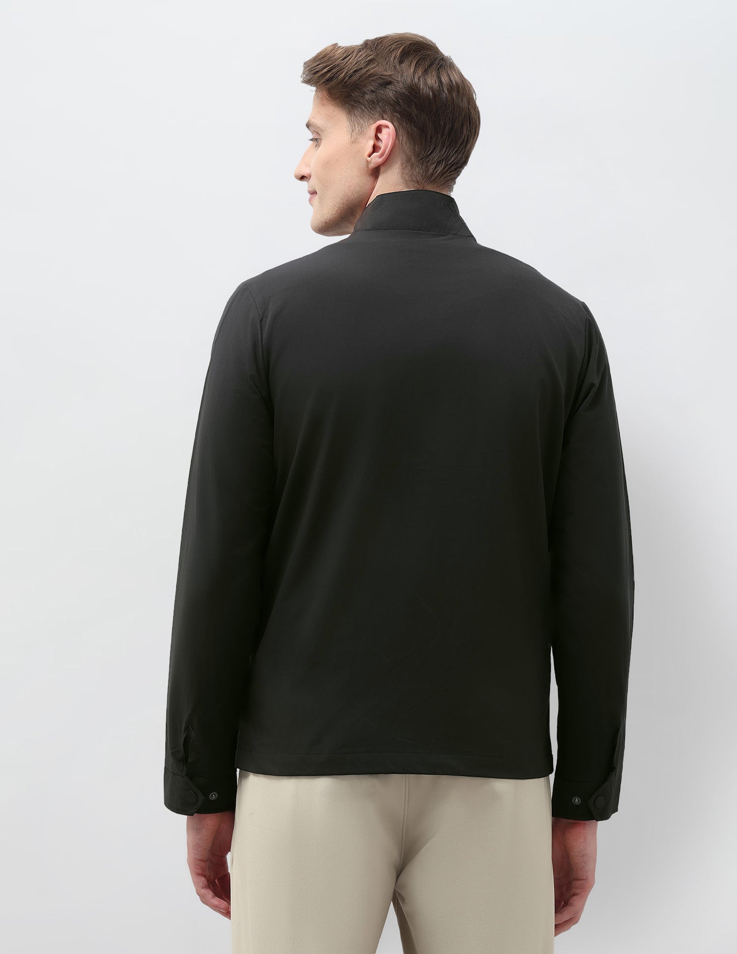 Colour Blocked Regular Fit Casual Jacket Black - U.S. POLO ASSN. | Large