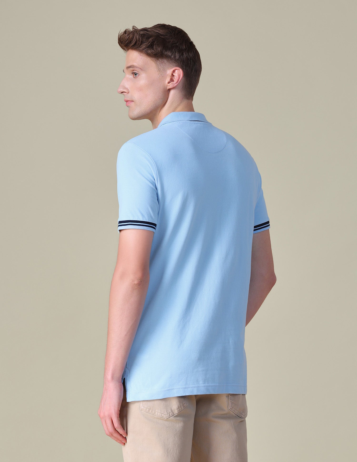 Solid Regular Fit Polo Shirt Blue - U.S. POLO ASSN. | Large