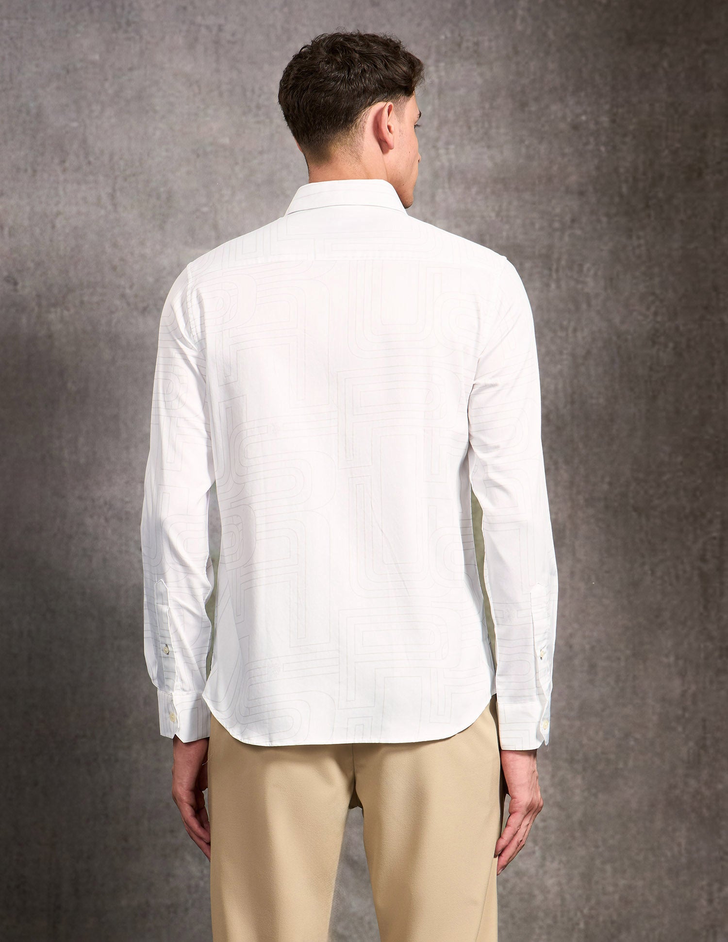 Brand Printed Black & Gold Shirt White - U.S. POLO ASSN. | Large