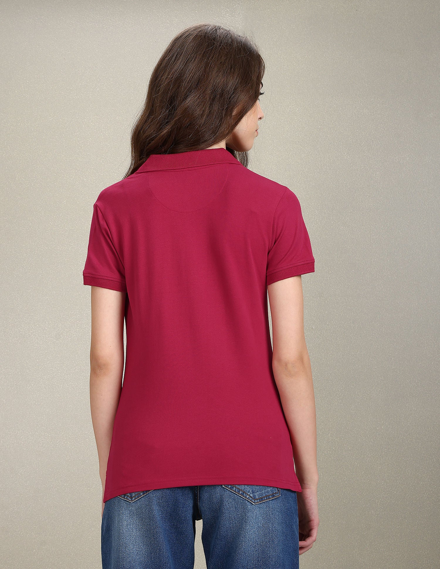 Solid Slim Polo Shirt Fuchsia - U.S. POLO ASSN. | Large