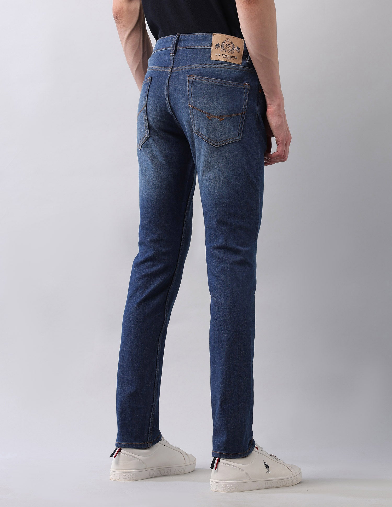 Regallo Skinny Fit Blue Jeans Blue - U.S. Polo Assn. India | Large