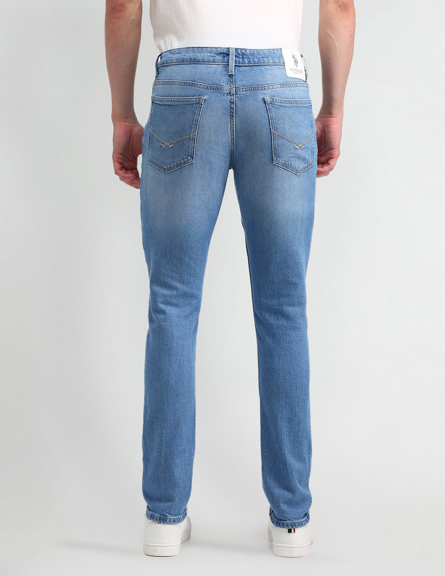 Brandon Slim Tapered Blue Jeans Blue - U.S. Polo Assn. India | Large