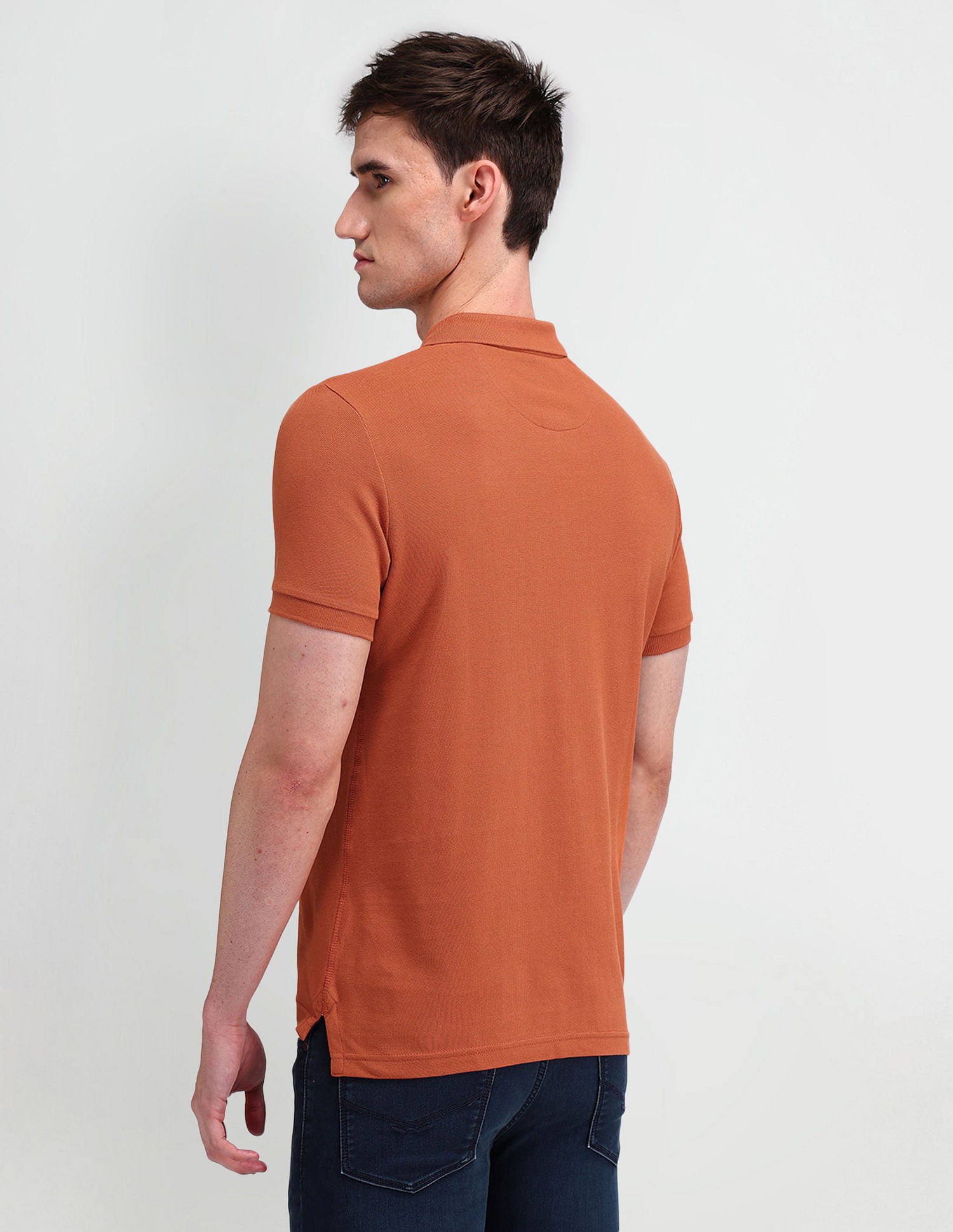 Muscle Fit Solid Polo Shirt Rust - U.S. POLO ASSN. | Large