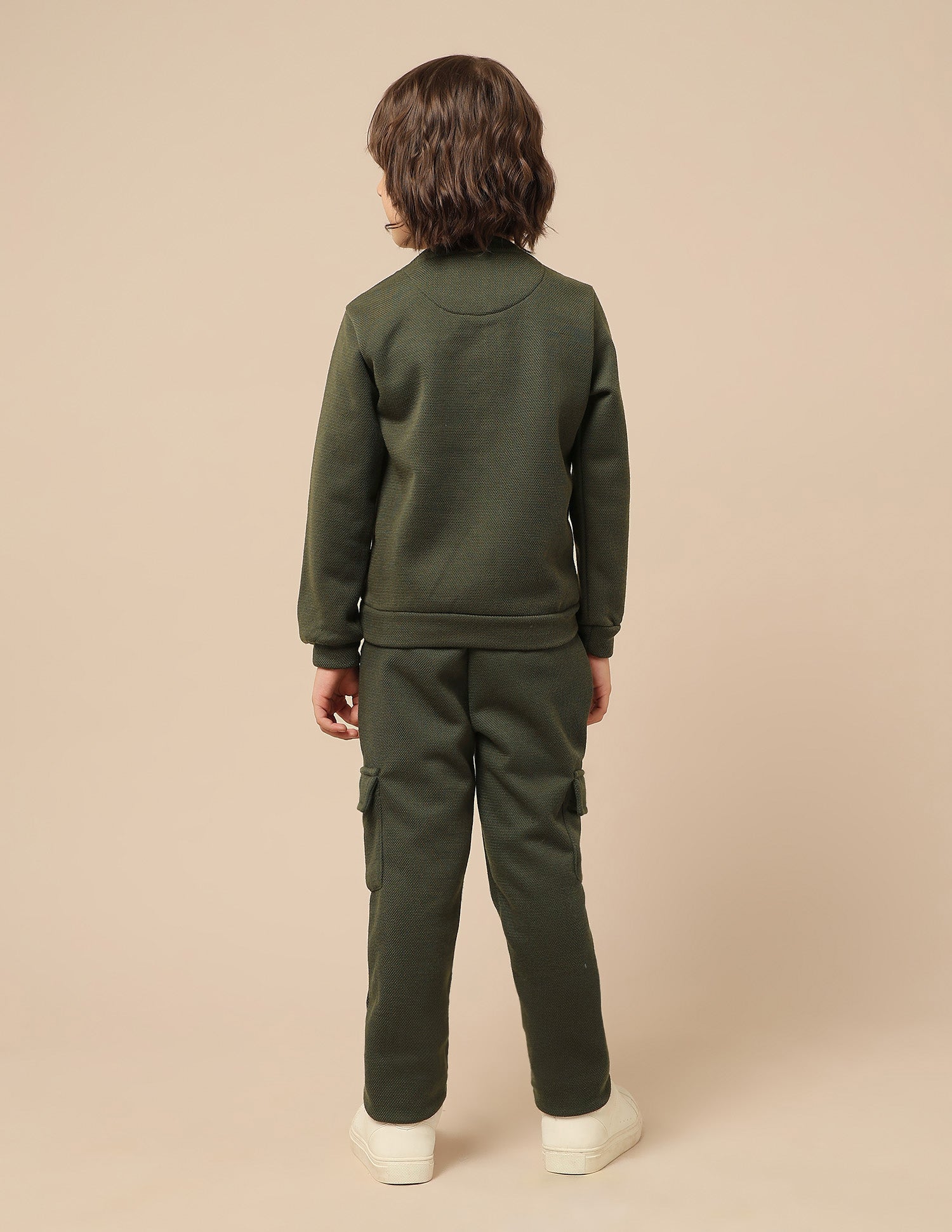 Boys Brand Embroidered Regular Fit Sweatshirt Olive - U.S. POLO ASSN. | Large