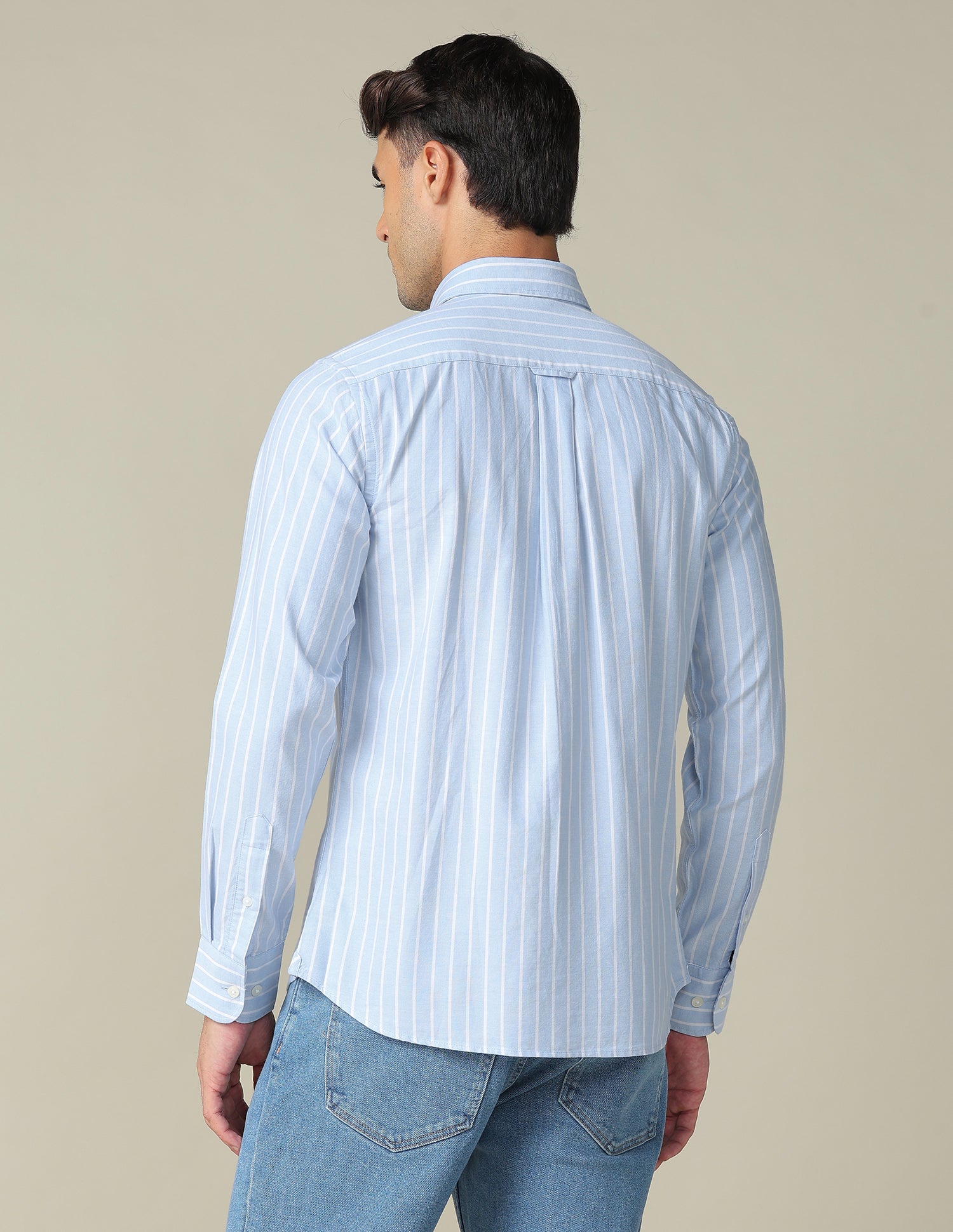 Vertical Striped Tailored Fit Shirt Blue - U.S. POLO ASSN. | Large