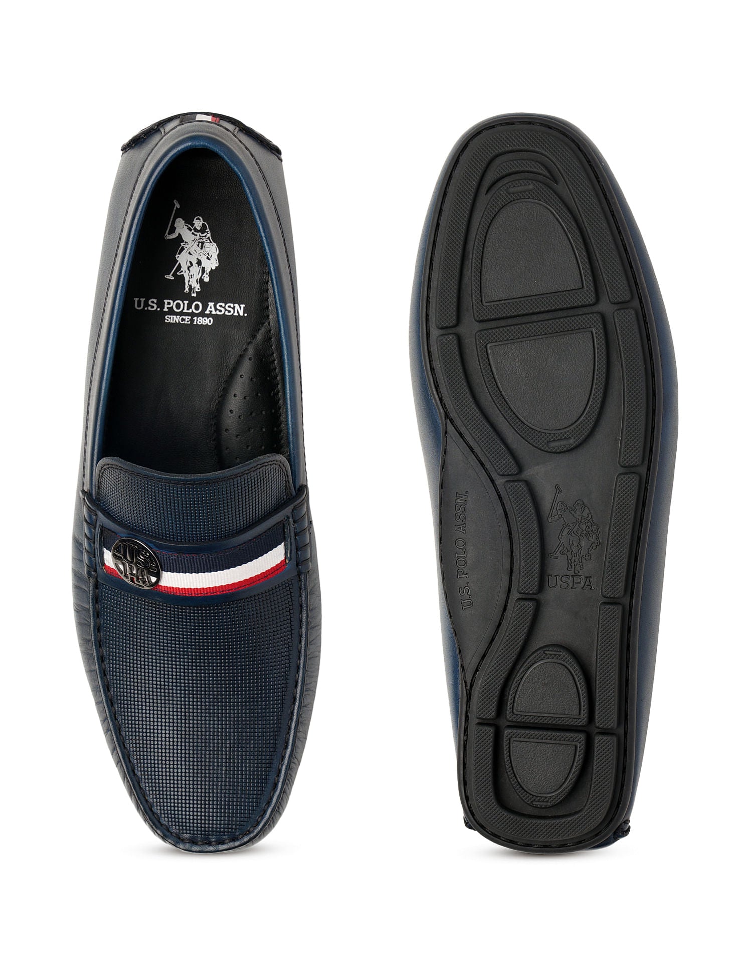 Men Solid Denly Loafers Navy - U.S. Polo Assn. India | Large