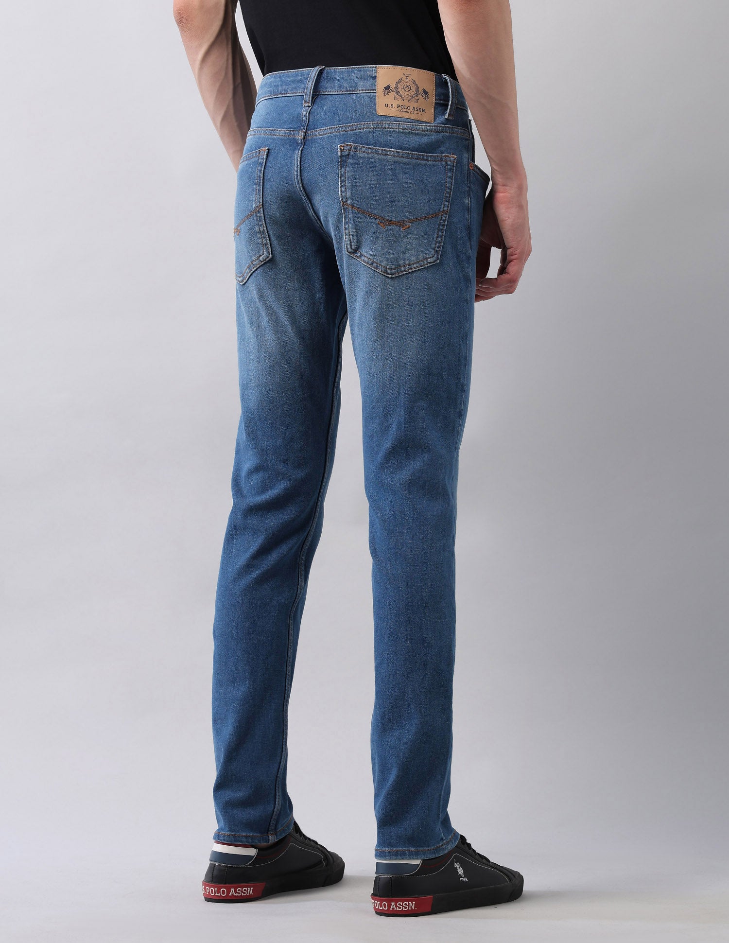 Regallo Skinny Fit Blue Jeans Blue - U.S. Polo Assn. India | Large