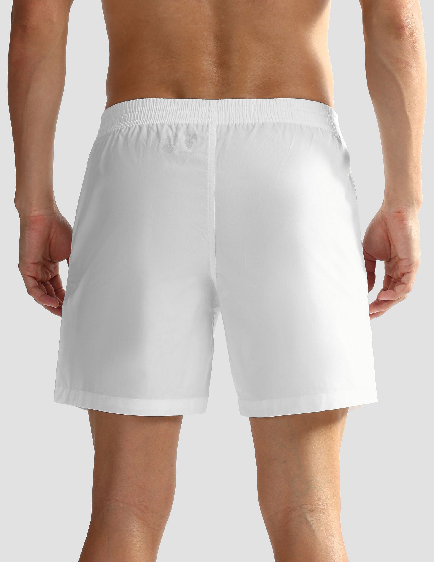 Mid Rise Solid OEX06 Shorts - Pack Of 1 White Paneled - U.S. POLO ASSN. | Large