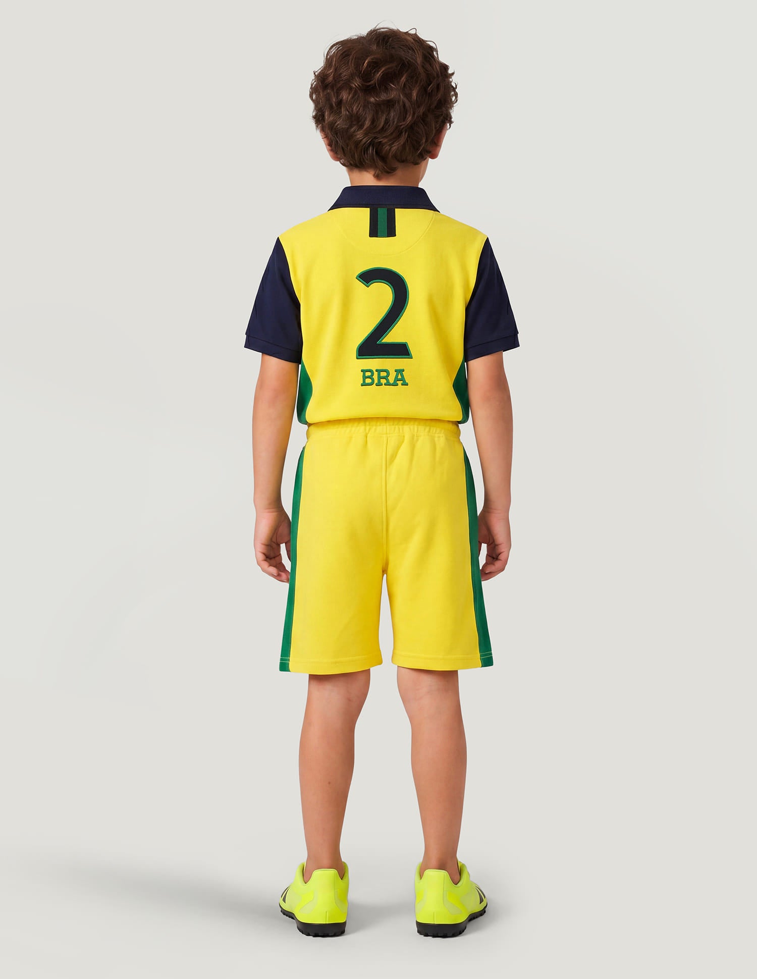 Colourblocked Regular Fit Shorts Yellow - U.S. Polo Assn. India | Large