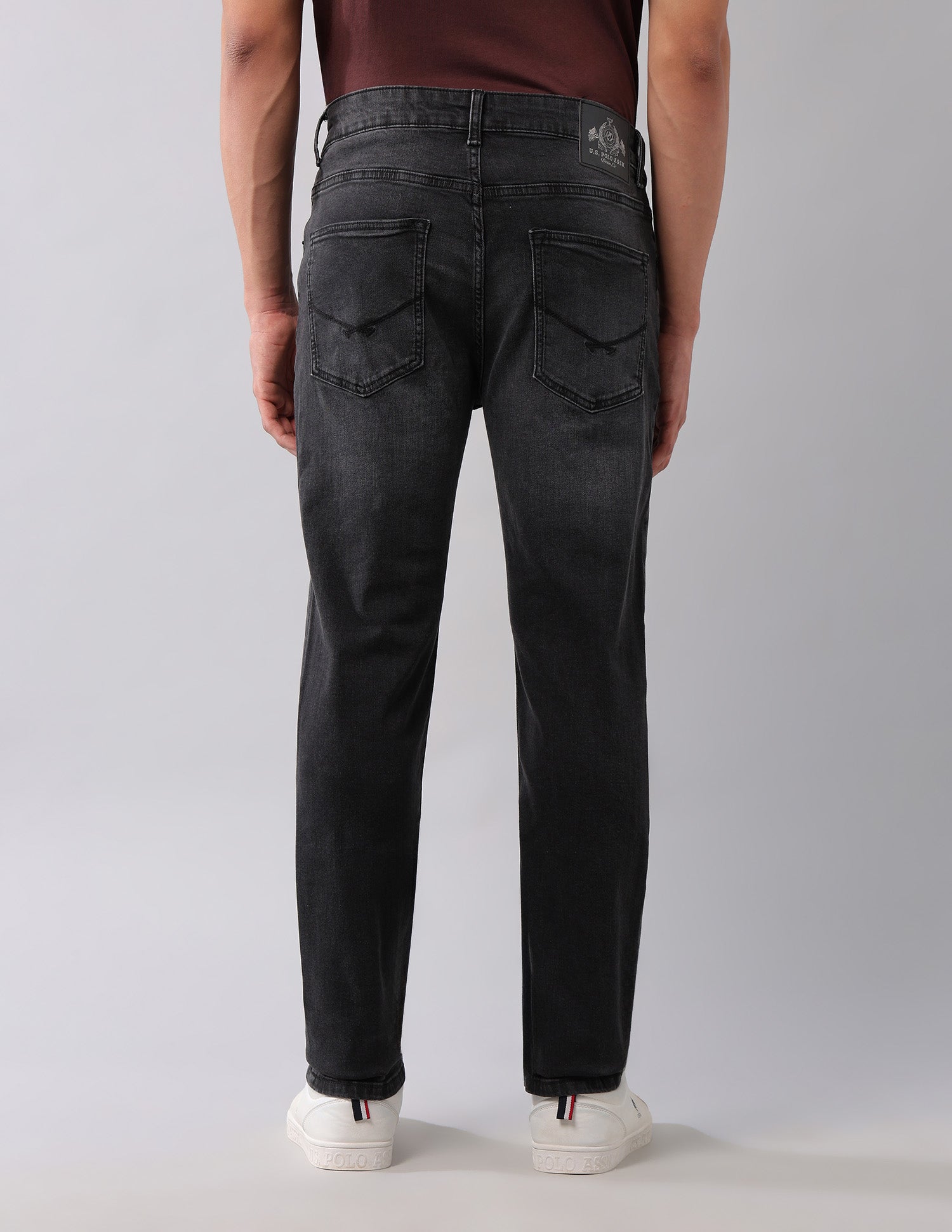 Harold Slim Straight Fit Black Jeans Black - U.S. Polo Assn. India | Large