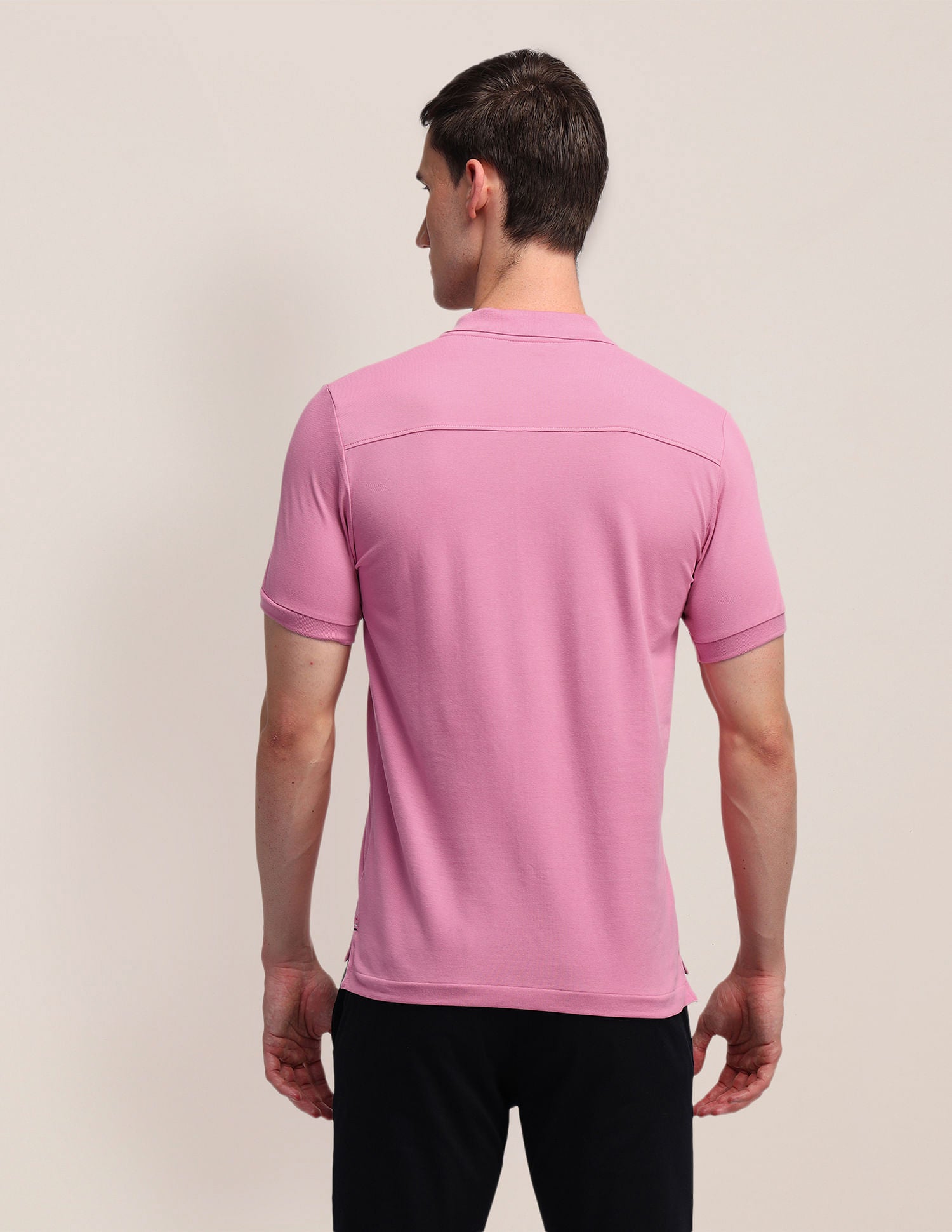 Solid Slim Fit Polo Shirt Pink - U.S. POLO ASSN. | Large