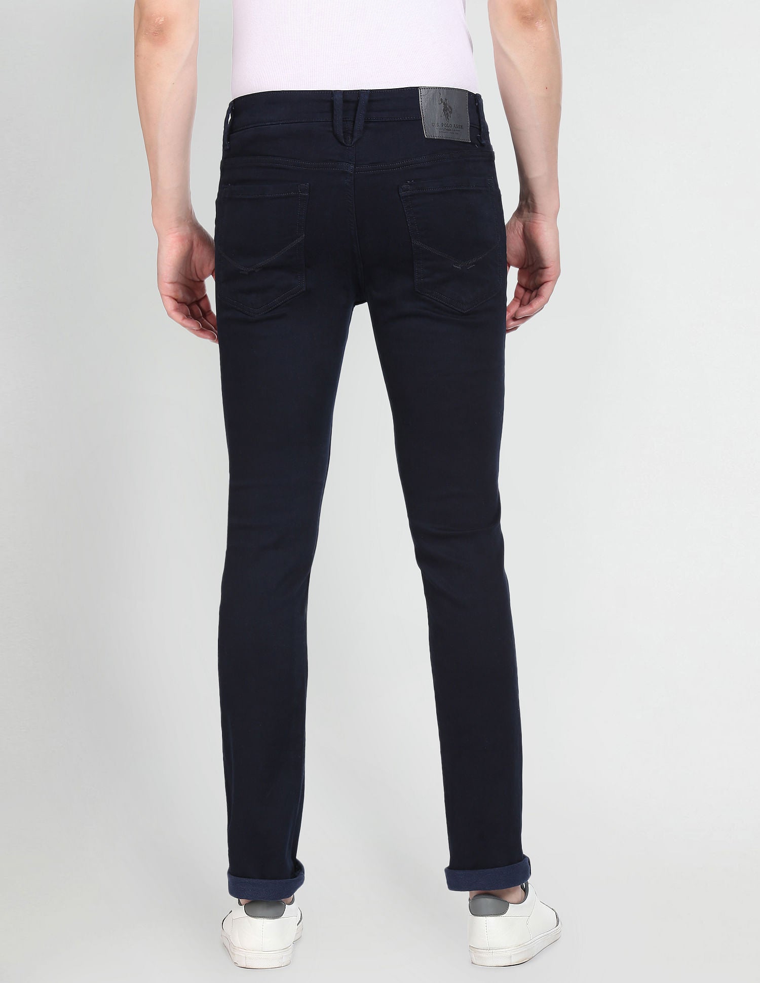Regallo Skinny Fit Dark Wash Jeans Blue - U.S. Polo Assn. India | Large
