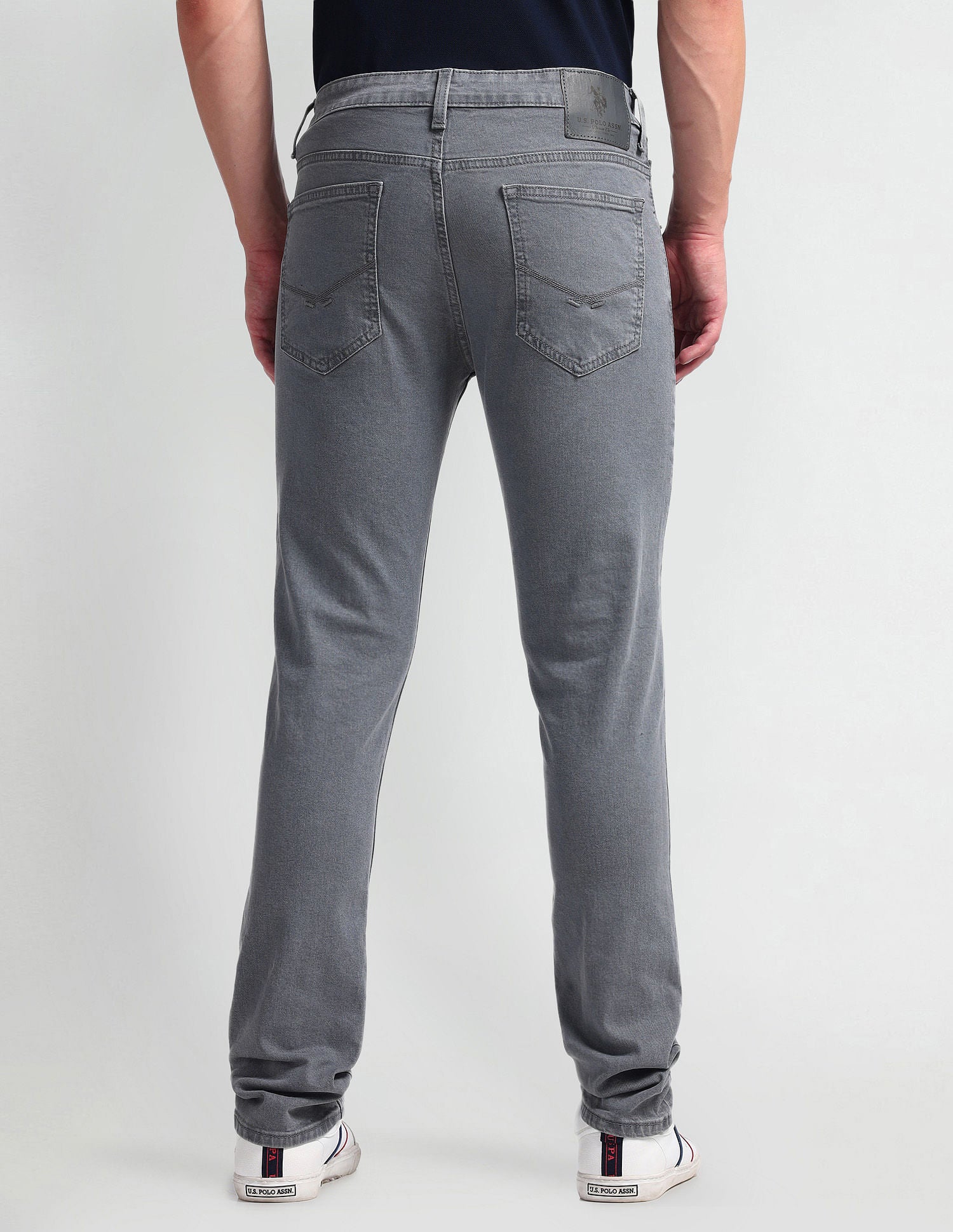 Regallo Skinny Fit Grey Jeans Grey - U.S. Polo Assn. India | Large