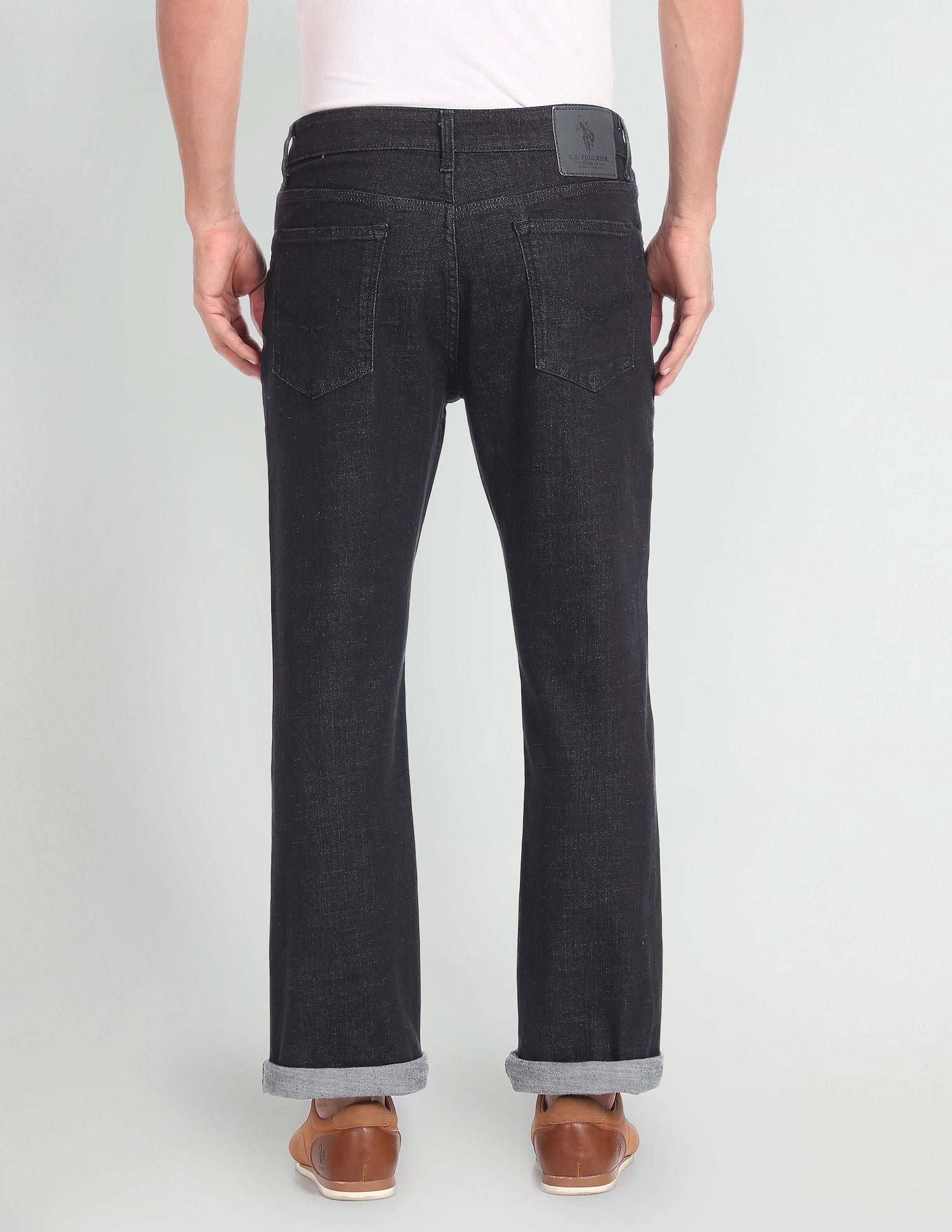 Connor Bootcut Fit Rinsed Jeans Black - U.S. Polo Assn. India | Large