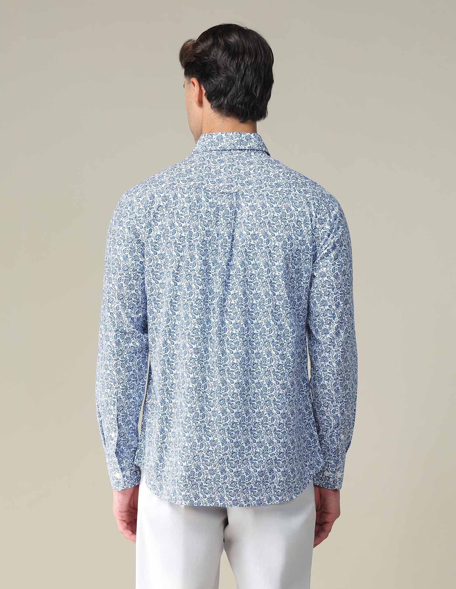 Floral Tailored Shirt Blue - U.S. POLO ASSN. | Large