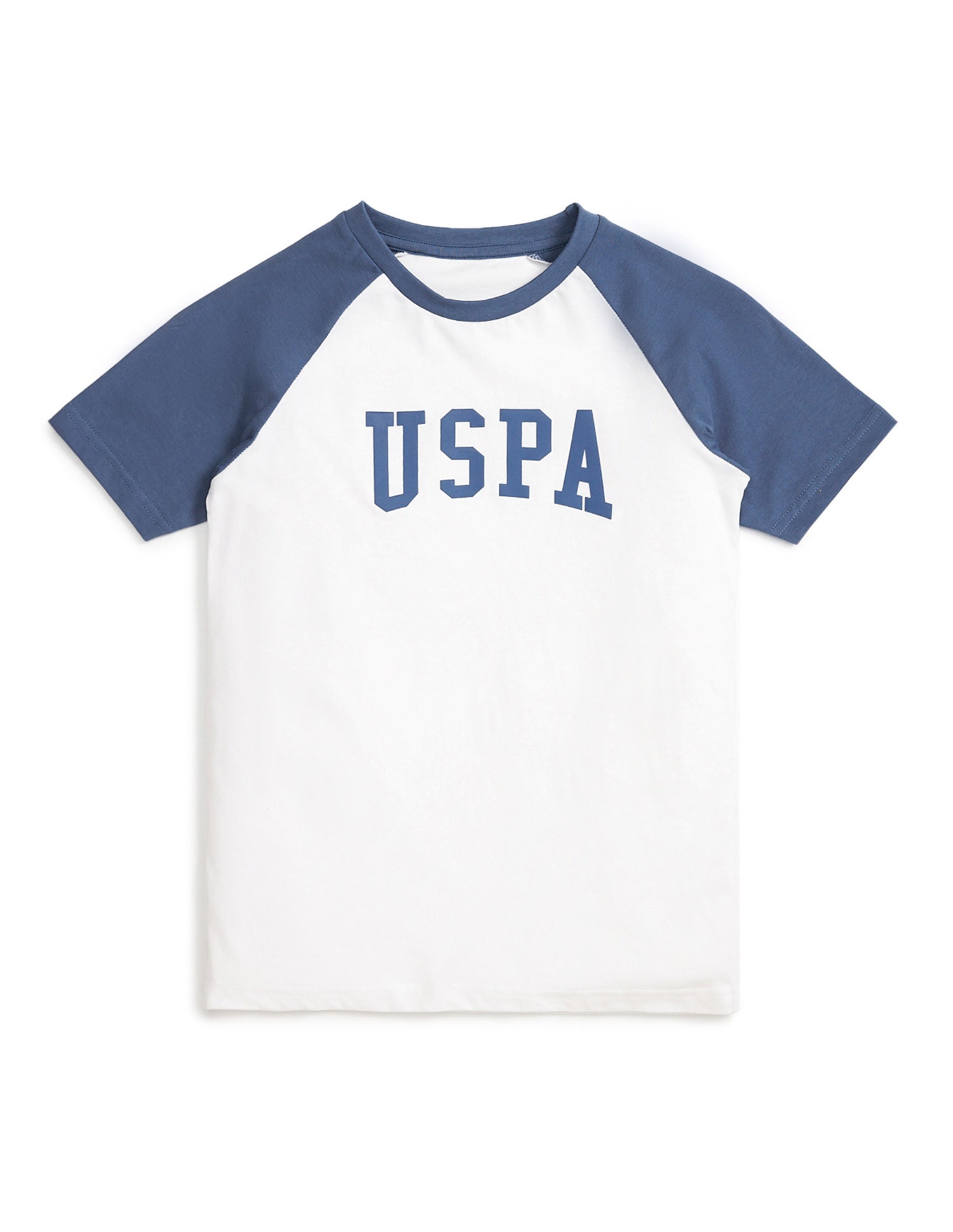 Raglan Sleeve LKE01 Lounge T-Shirt - Pack Of 1 White and Blue - U.S. POLO ASSN. | Large