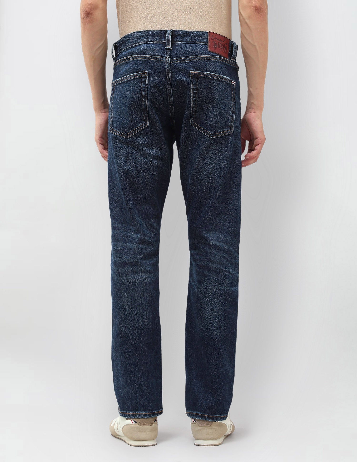 Harold Slim Straight Fit Blue Jeans Blue - U.S. POLO ASSN. | Large