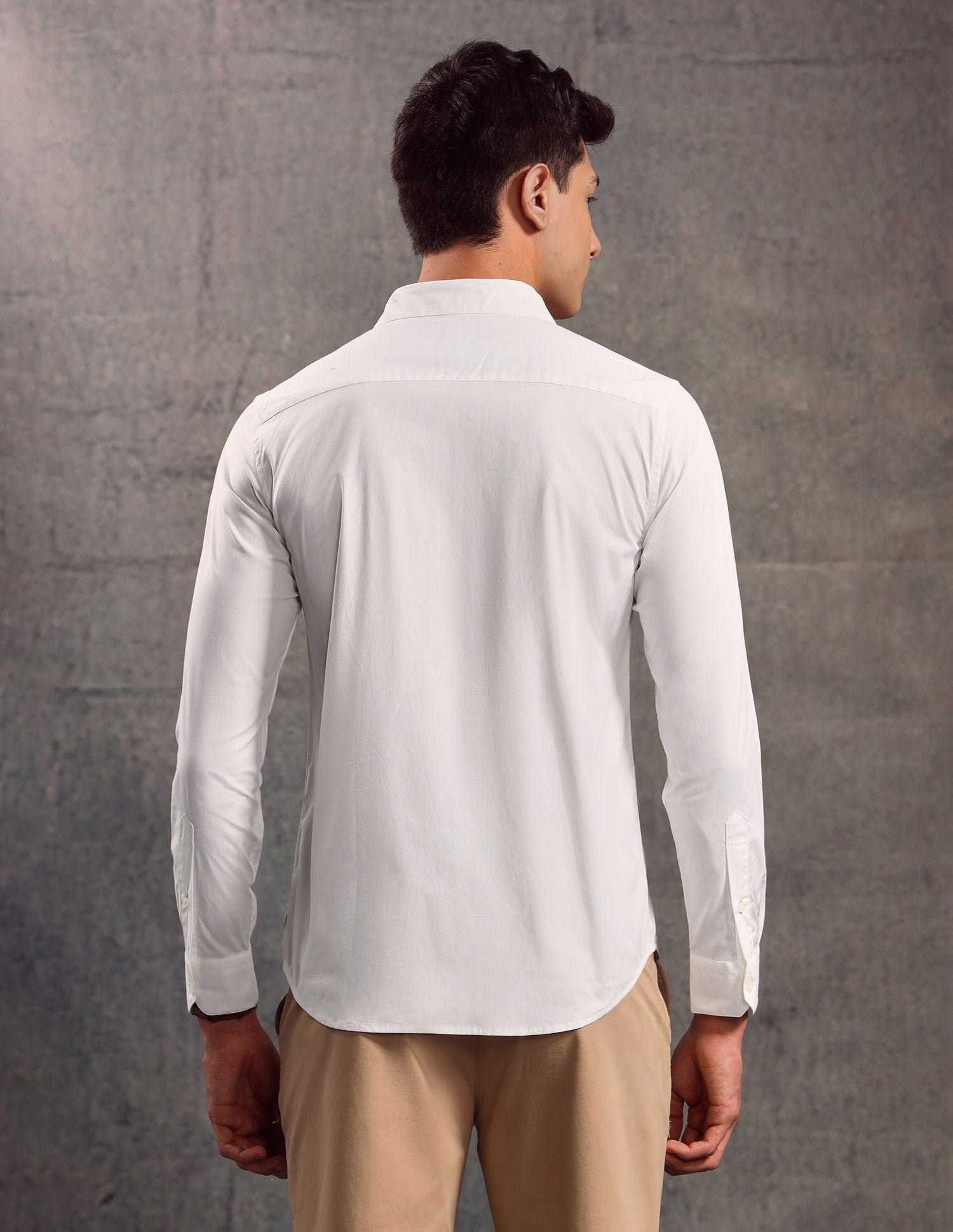 Poplin Slim Fit Shirt White - U.S. POLO ASSN. | Large