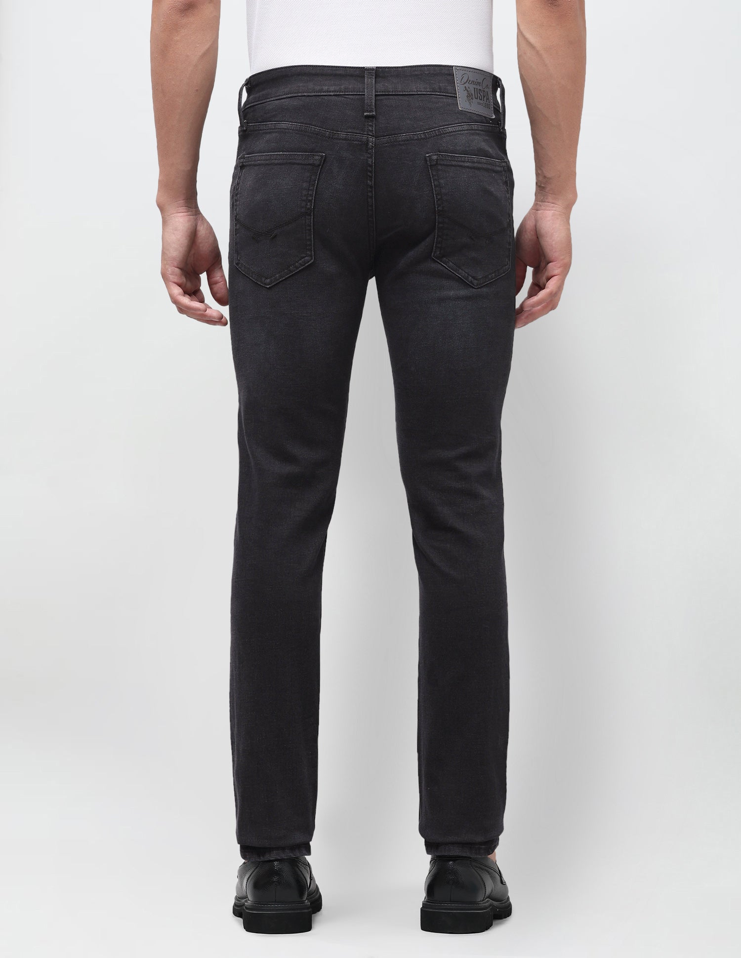 Regallo Skinny Fit Black Jeans Black - U.S. Polo Assn. India | Large