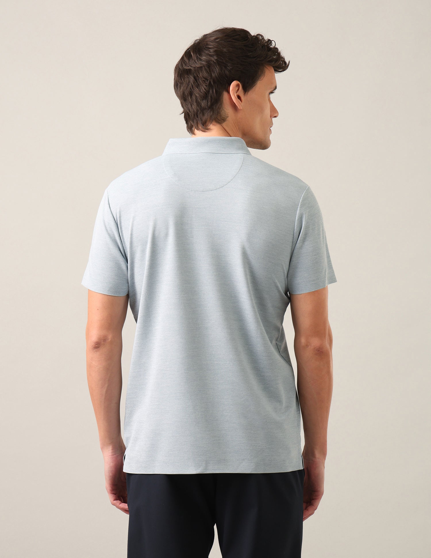 Solid Slim Fit Polo Shirt Light Blue - U.S. Polo Assn. India | Large